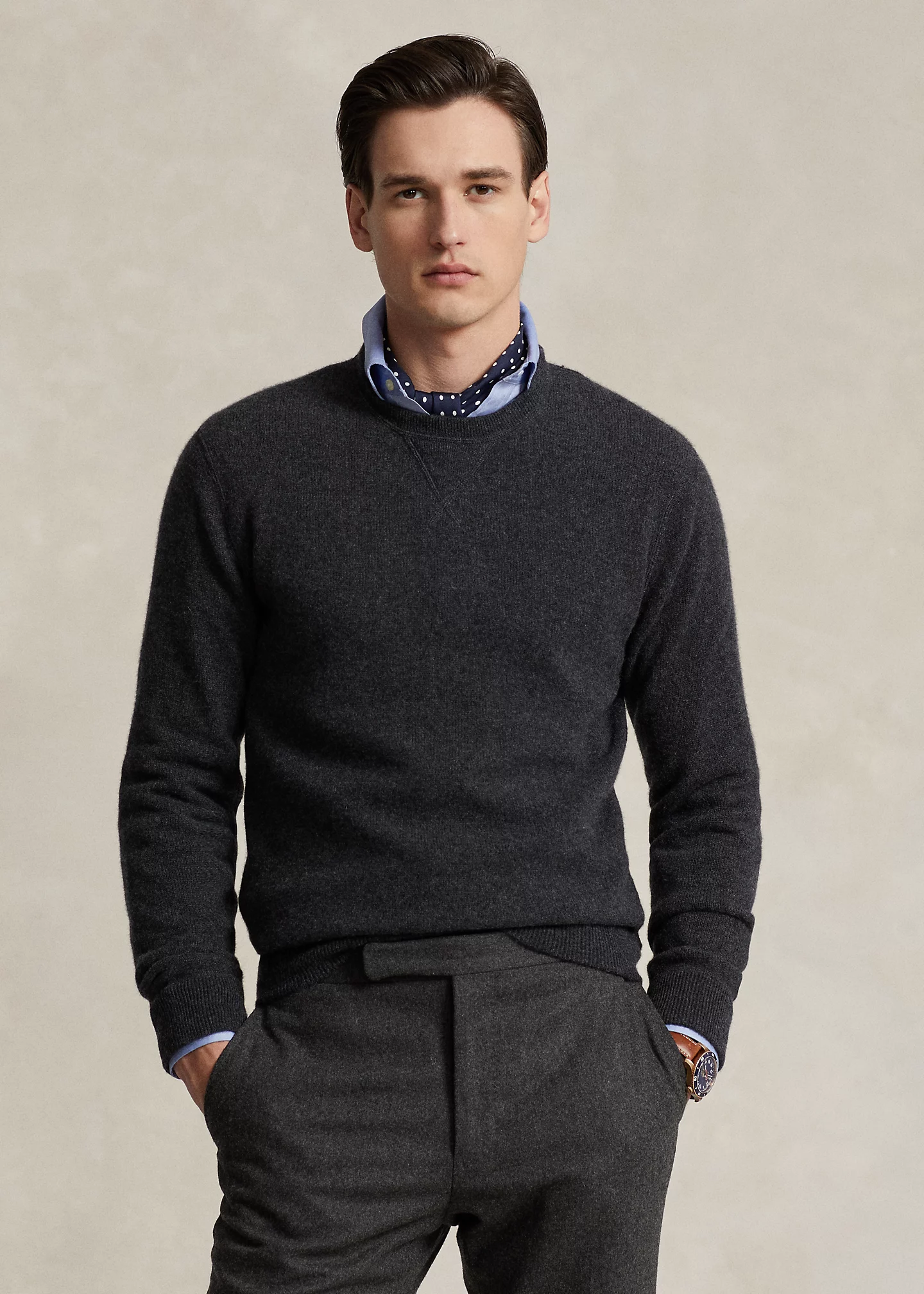 Washable Cashmere Crewneck Sweater