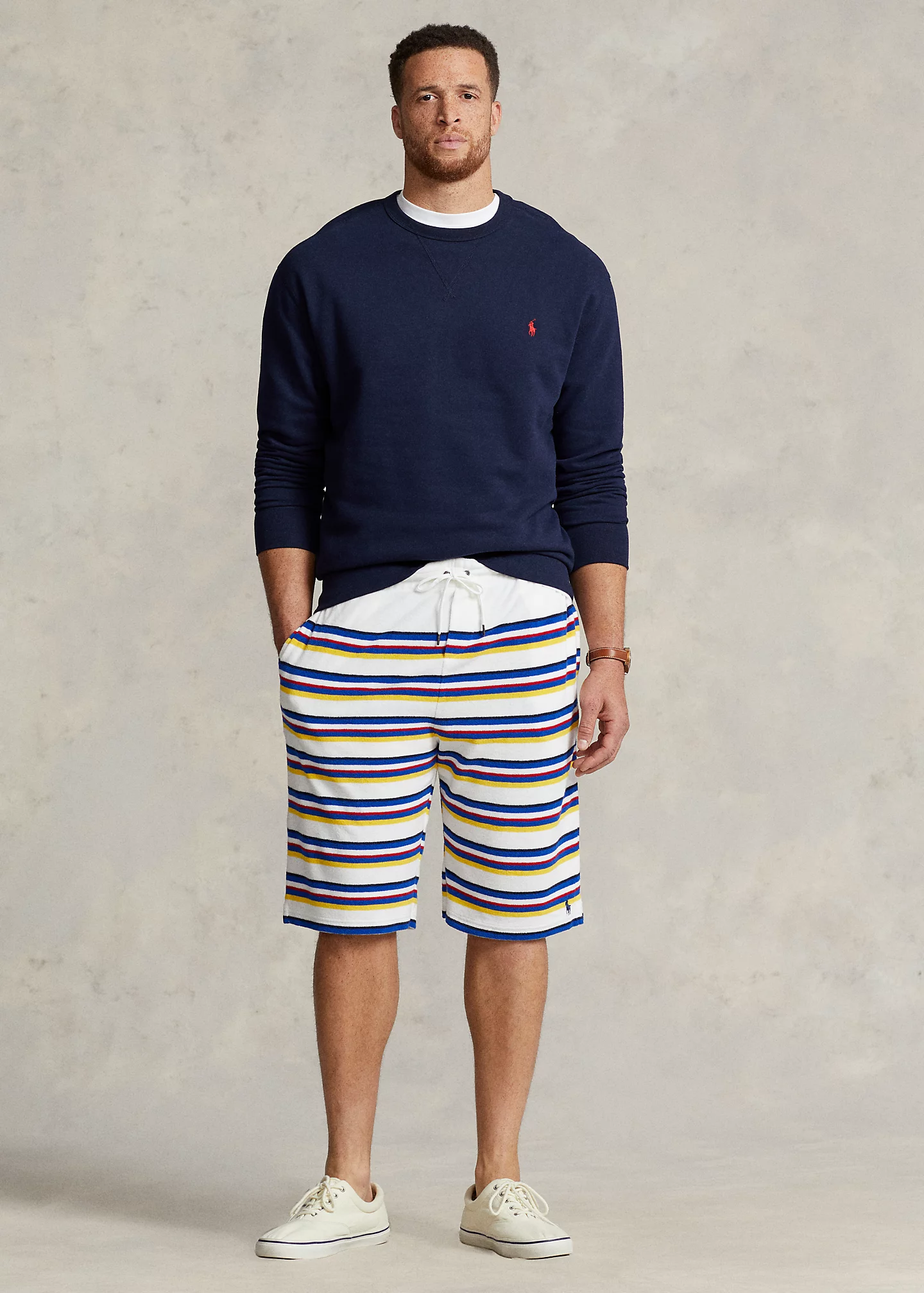 Striped Terry Short
