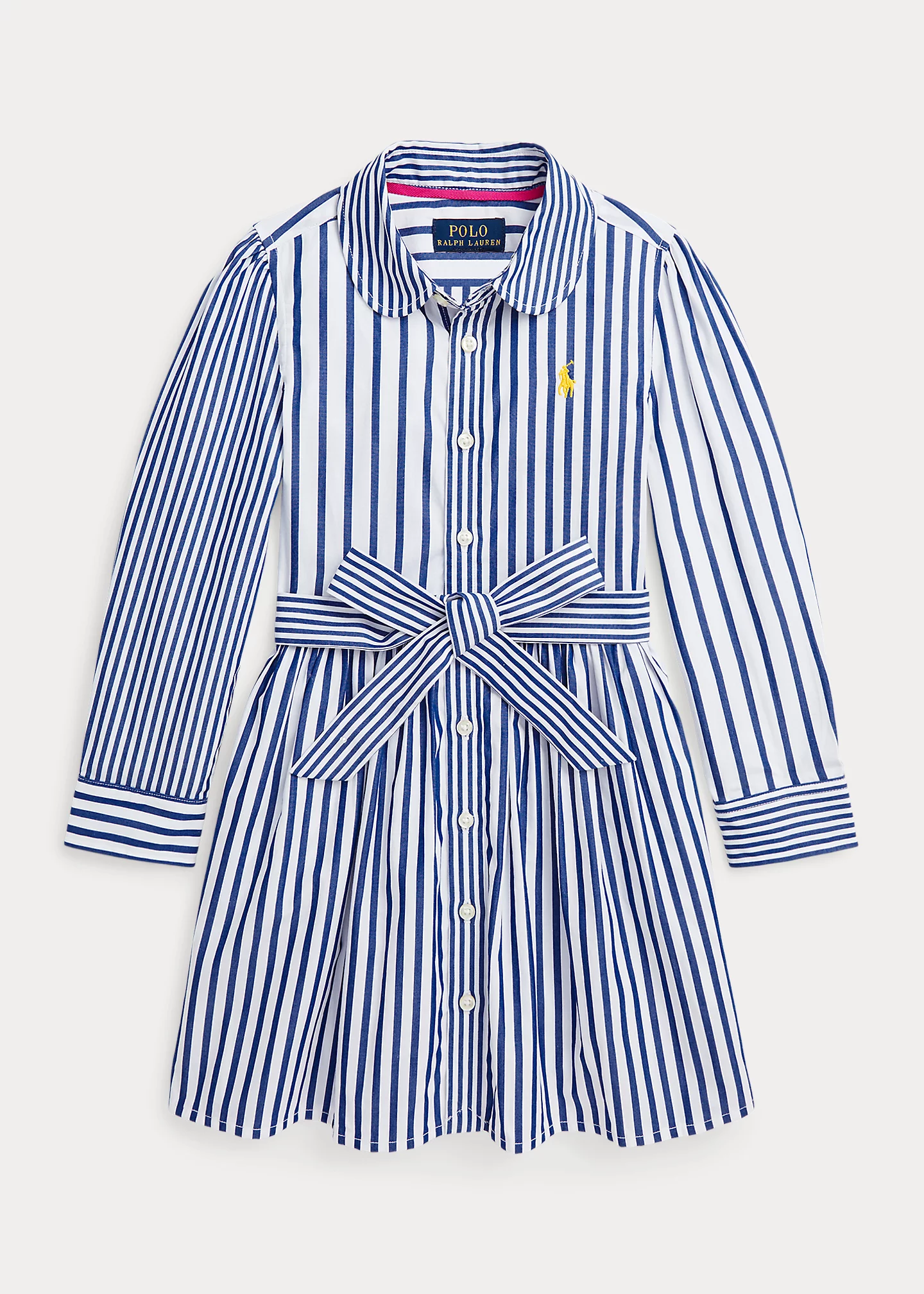 Striped Cotton Poplin Fun Shirtdress