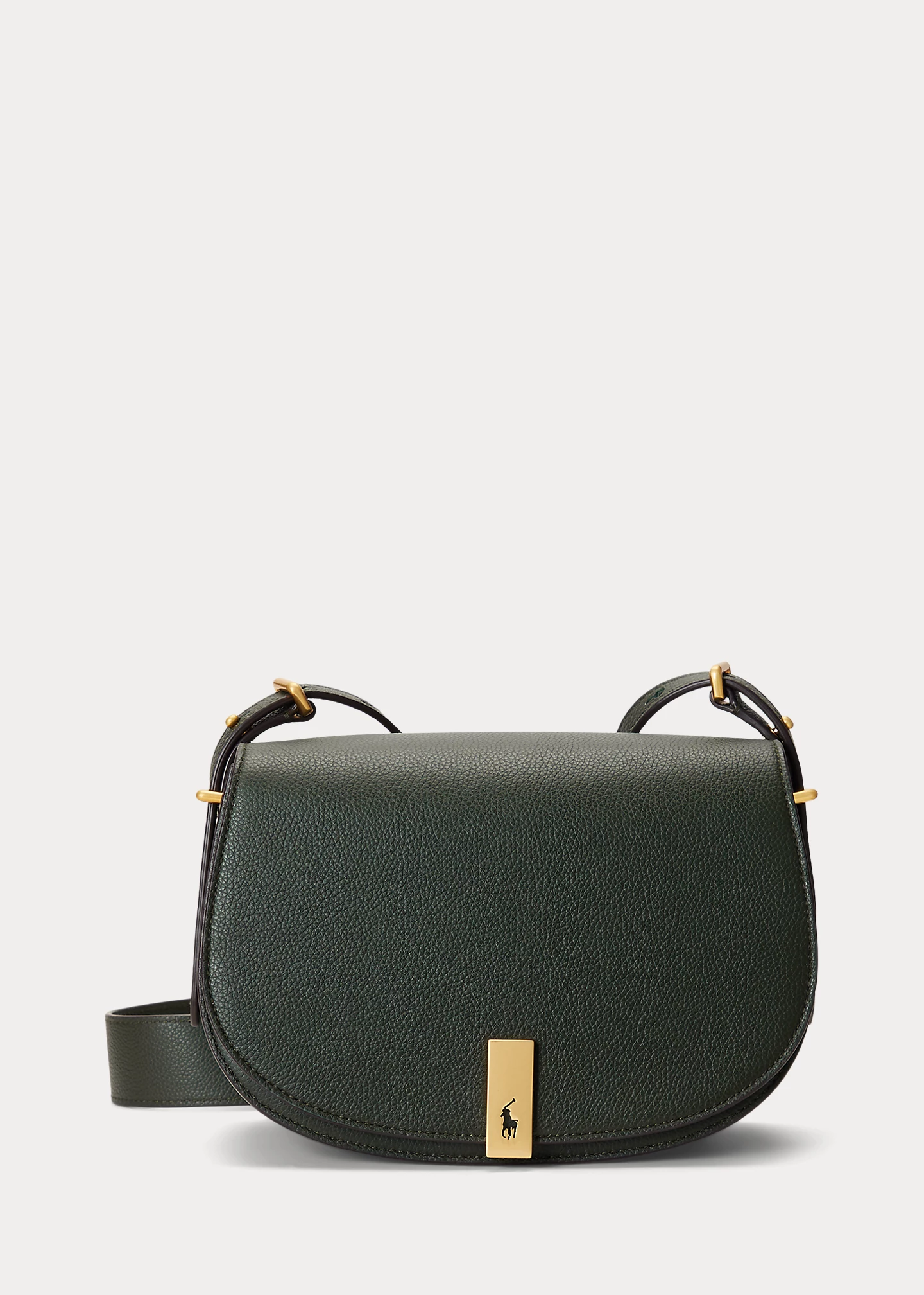 Polo ID Leather Saddle Bag