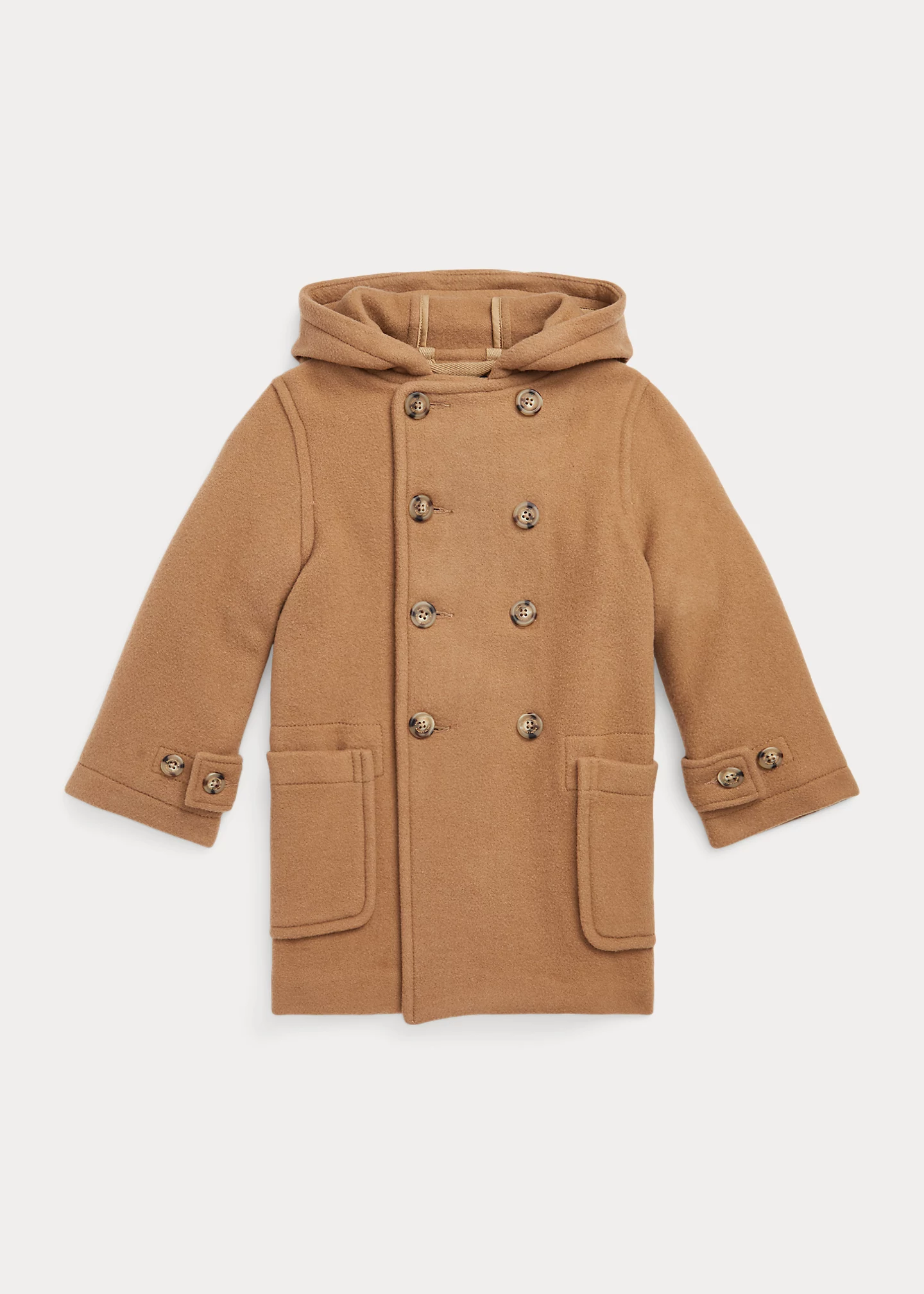 Wool-Blend Hooded Duffel Coat
