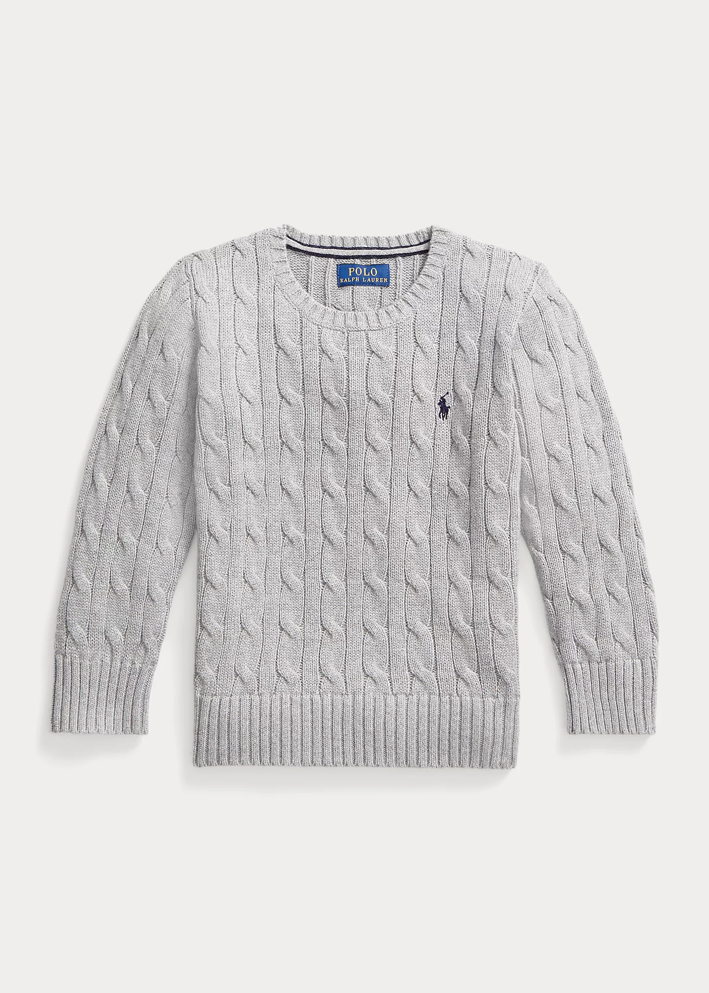 Cable-Knit Cotton Sweater