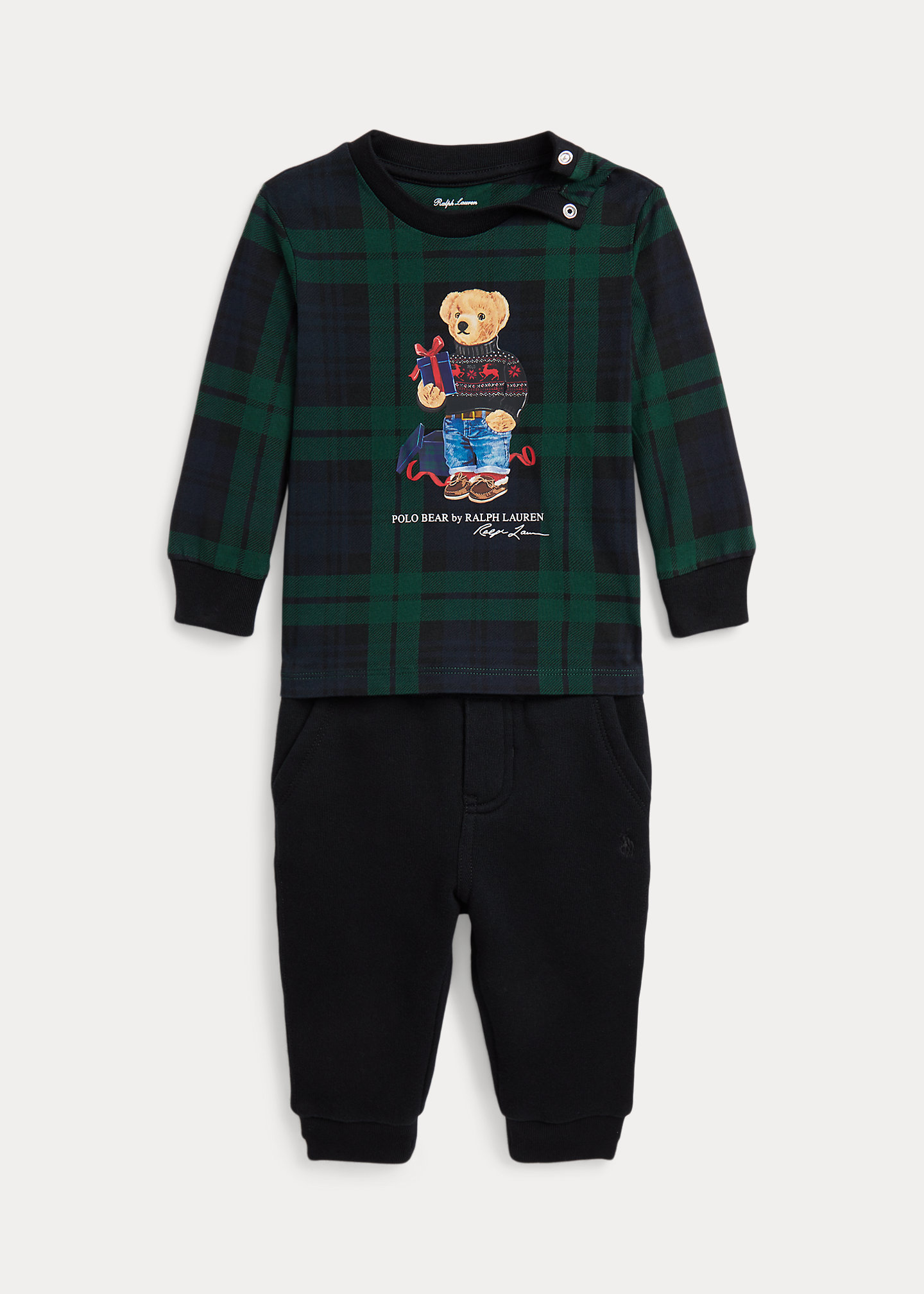 Polo Bear Jersey Tee & Fleece Pant Set