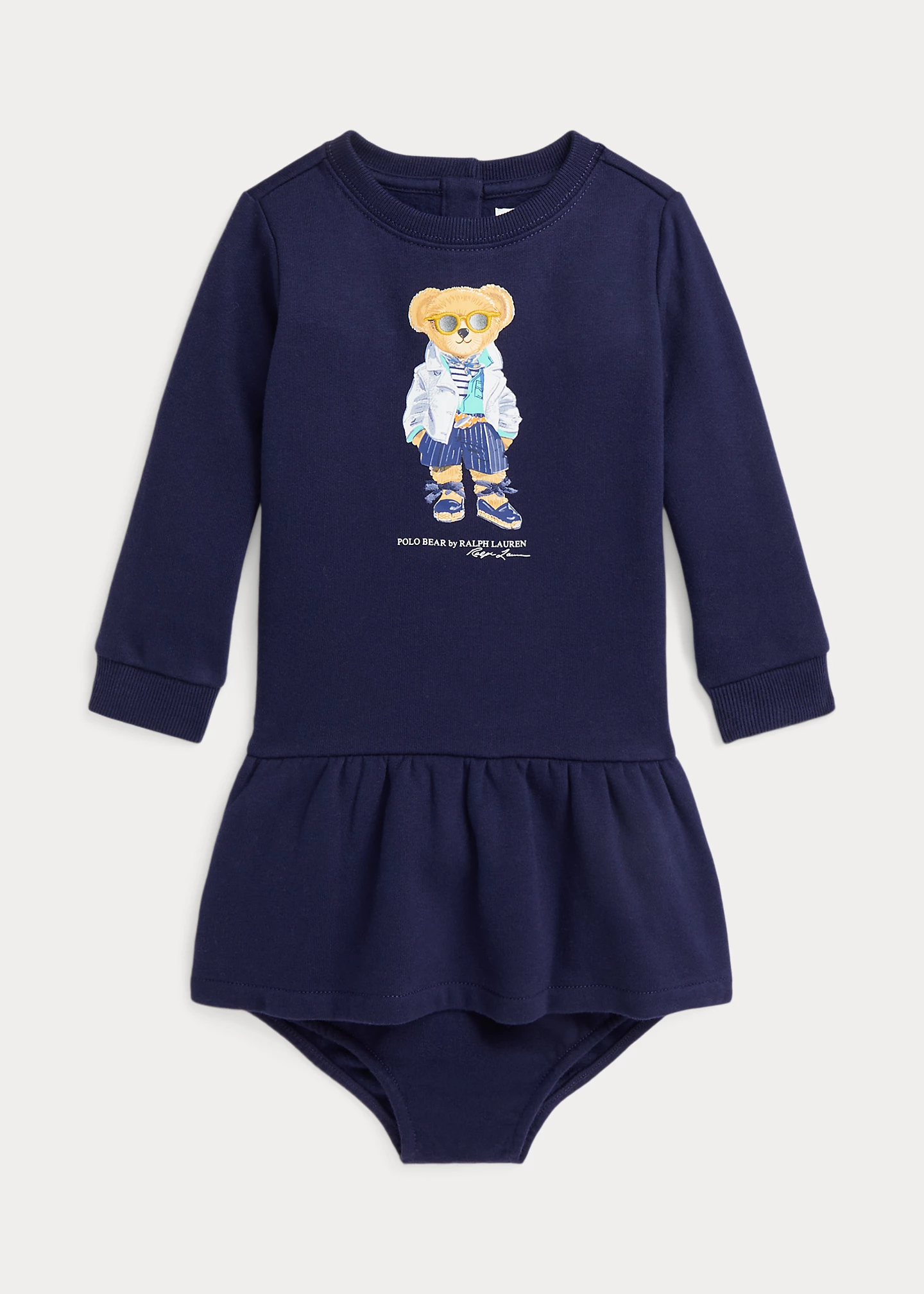 Polo Bear Fleece Dress & Bloomer