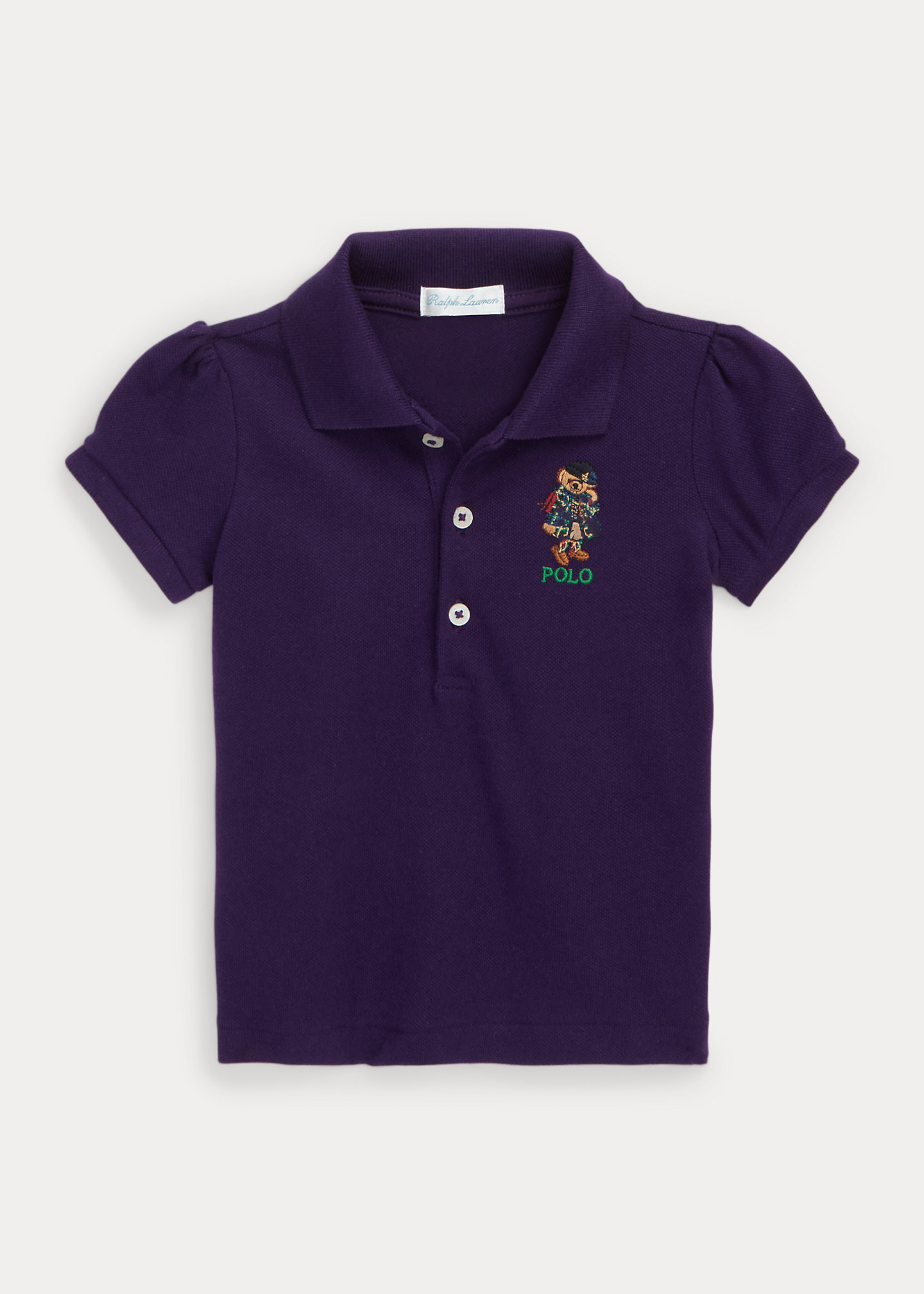 Polo Bear Stretch Mesh Polo Shirt