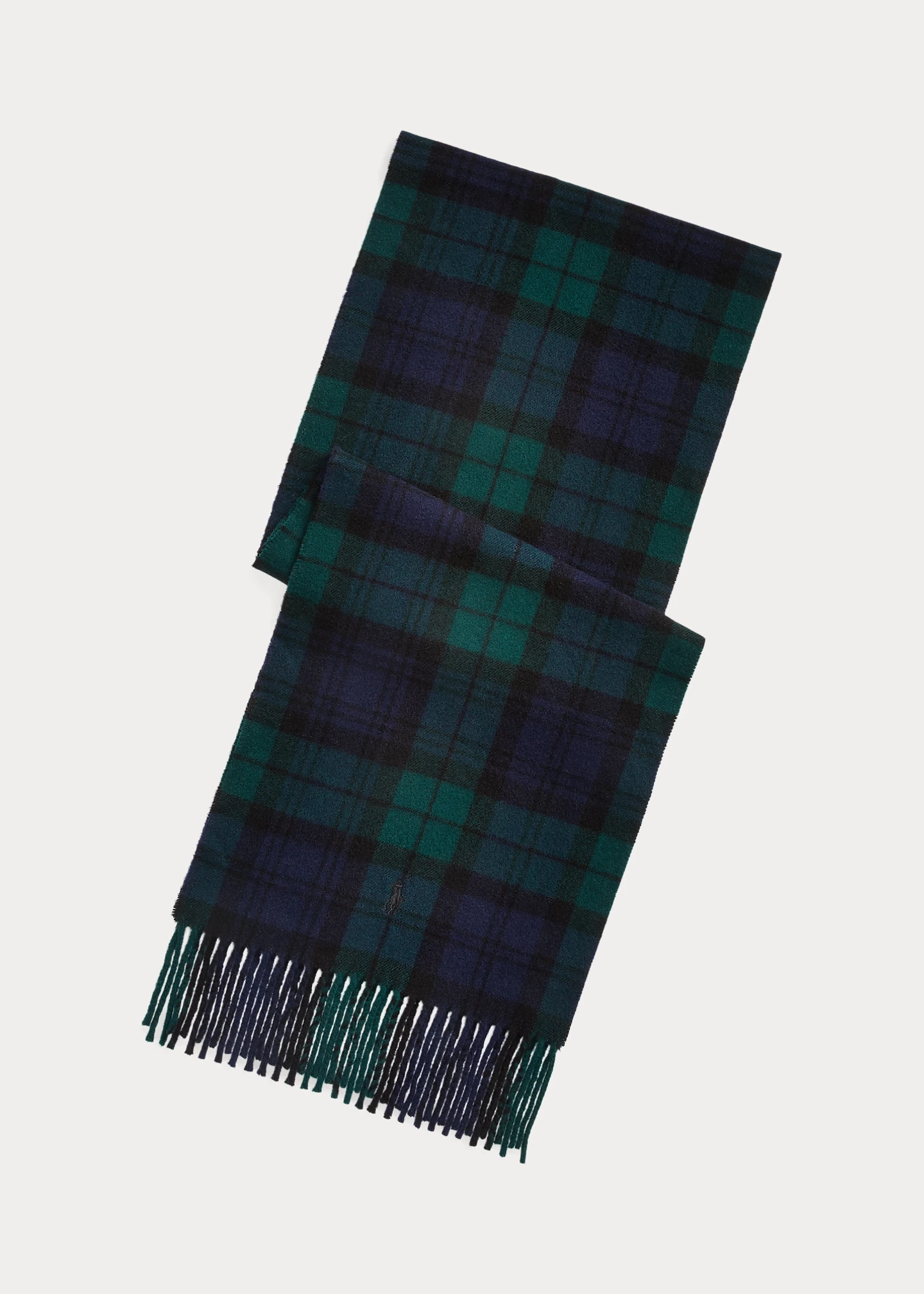 Plaid Wool-Cashmere Scarf