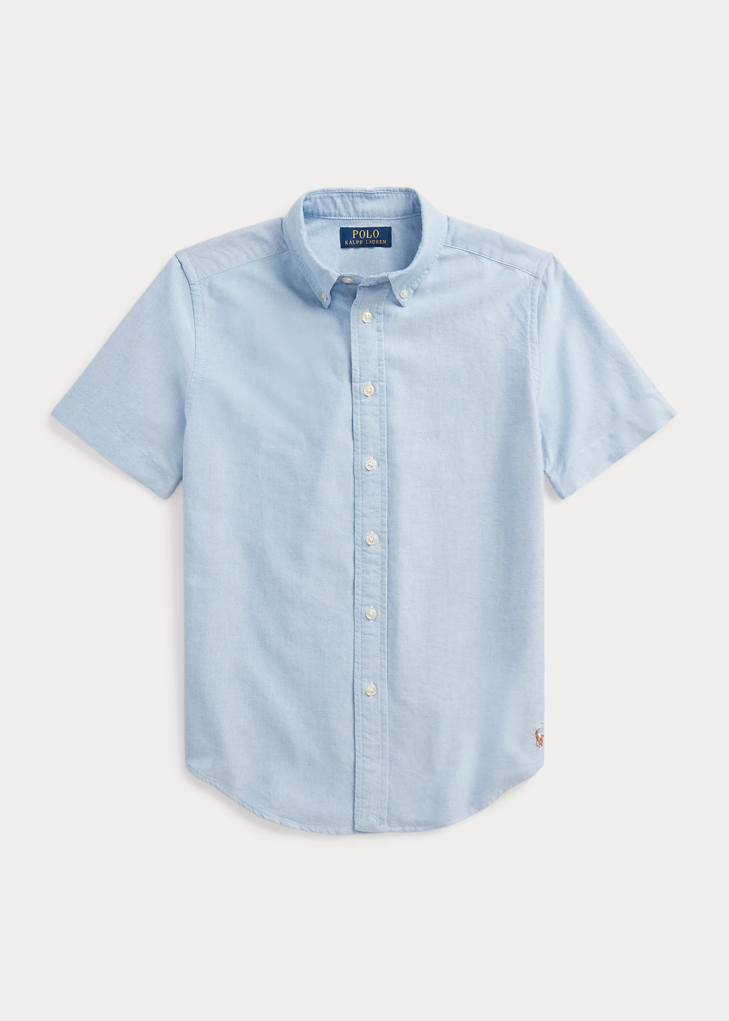Cotton Oxford Short-Sleeve Uniform Shirt