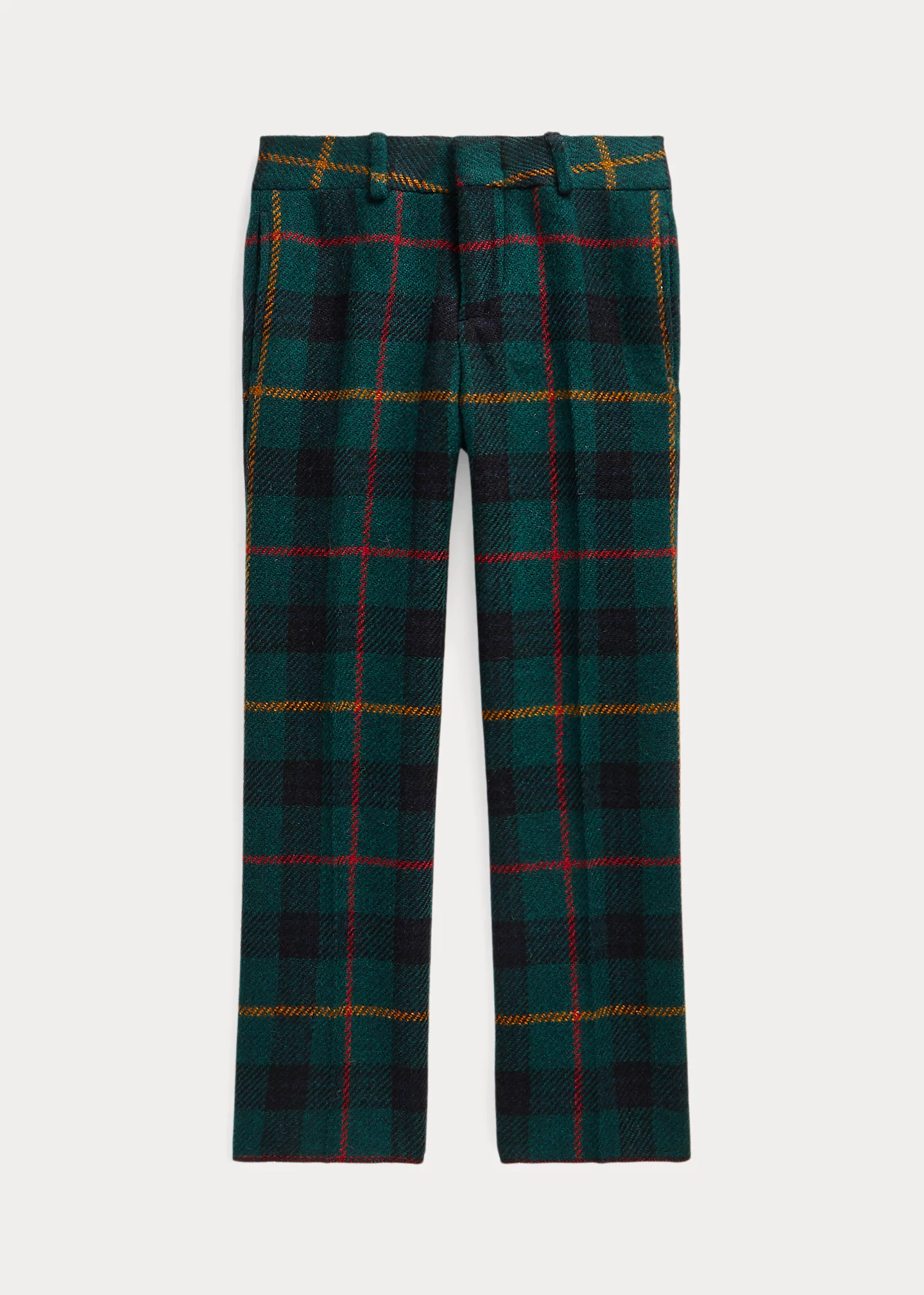 Plaid Wool Suit Trouser
