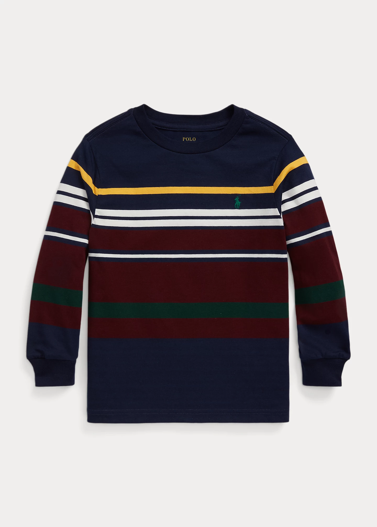 Striped Cotton Jersey Long-Sleeve Tee