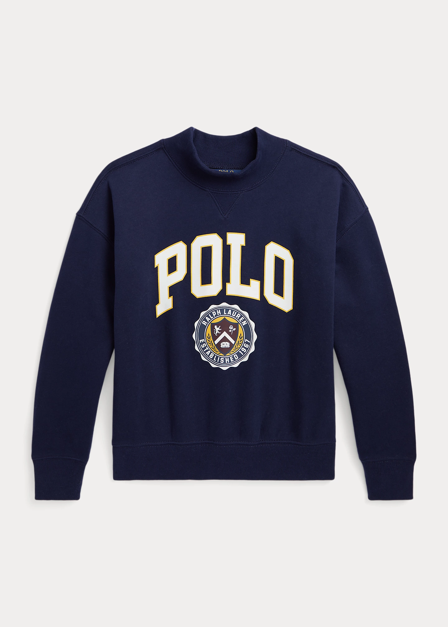 Logo Fleece Mockneck Sweatshirt