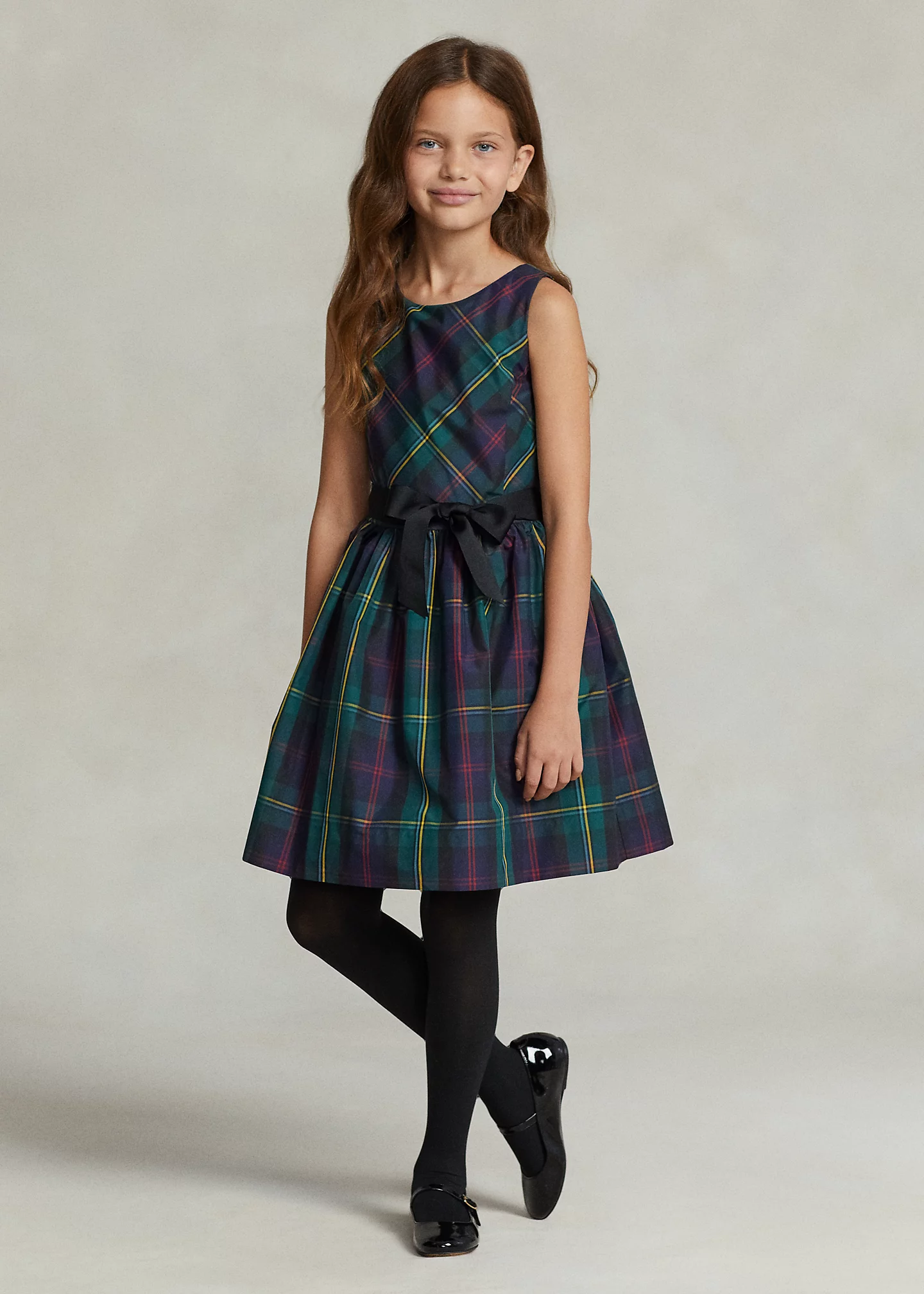 Plaid Fit-and-Flare Dress