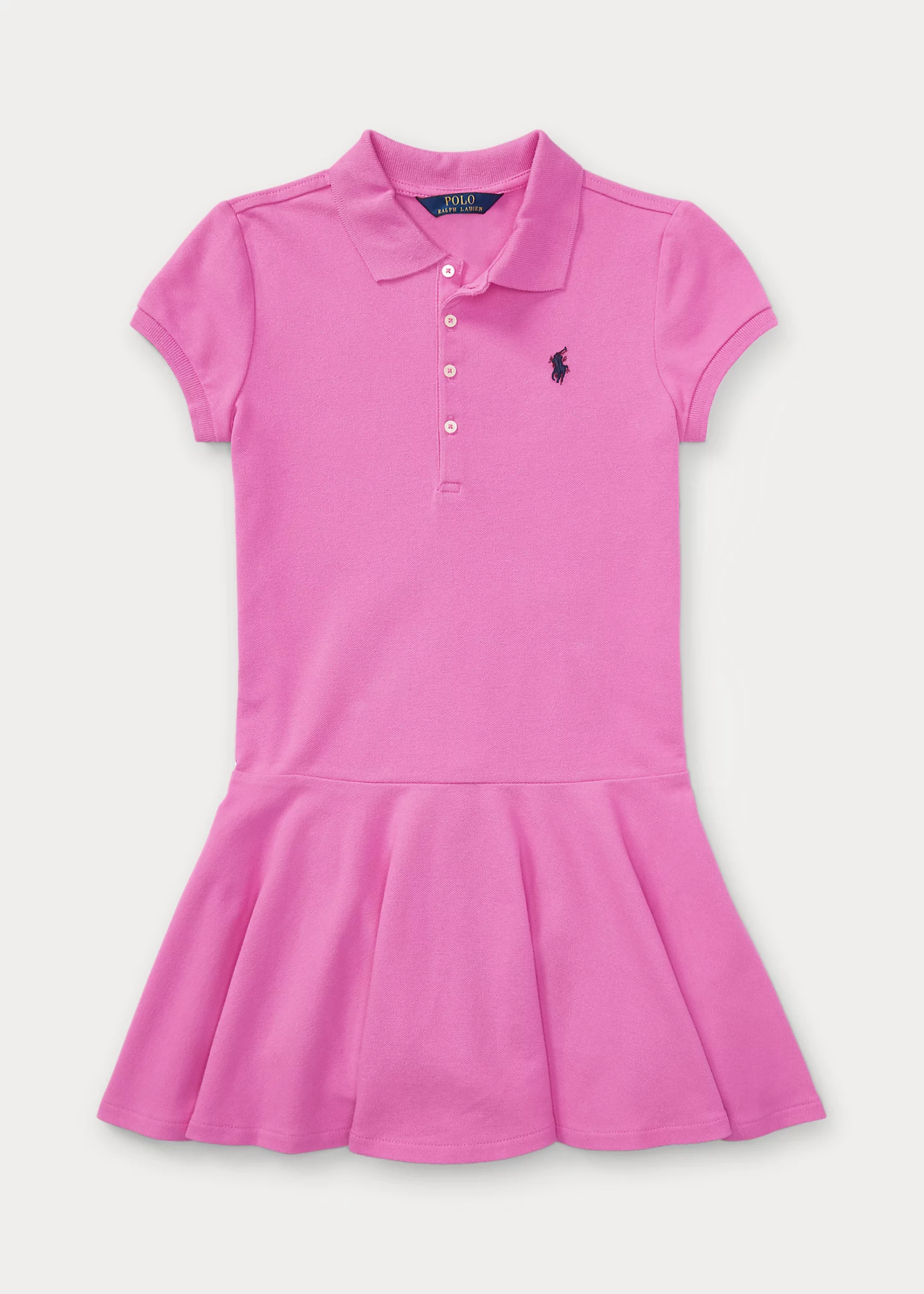 Stretch Mesh Polo Dress