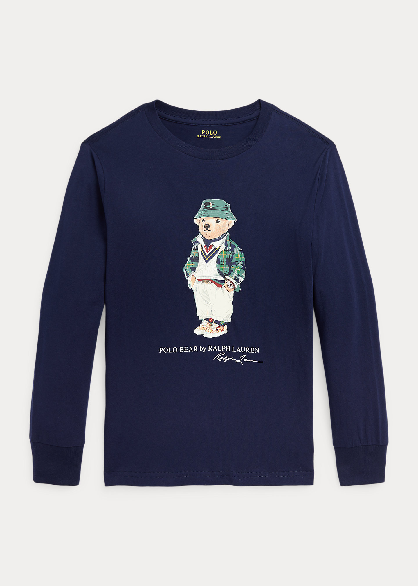 Polo Bear Cotton Long-Sleeve Tee