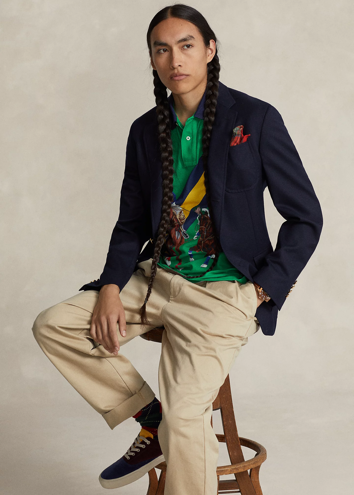 Classic Fit Polo Match–Print Polo Shirt