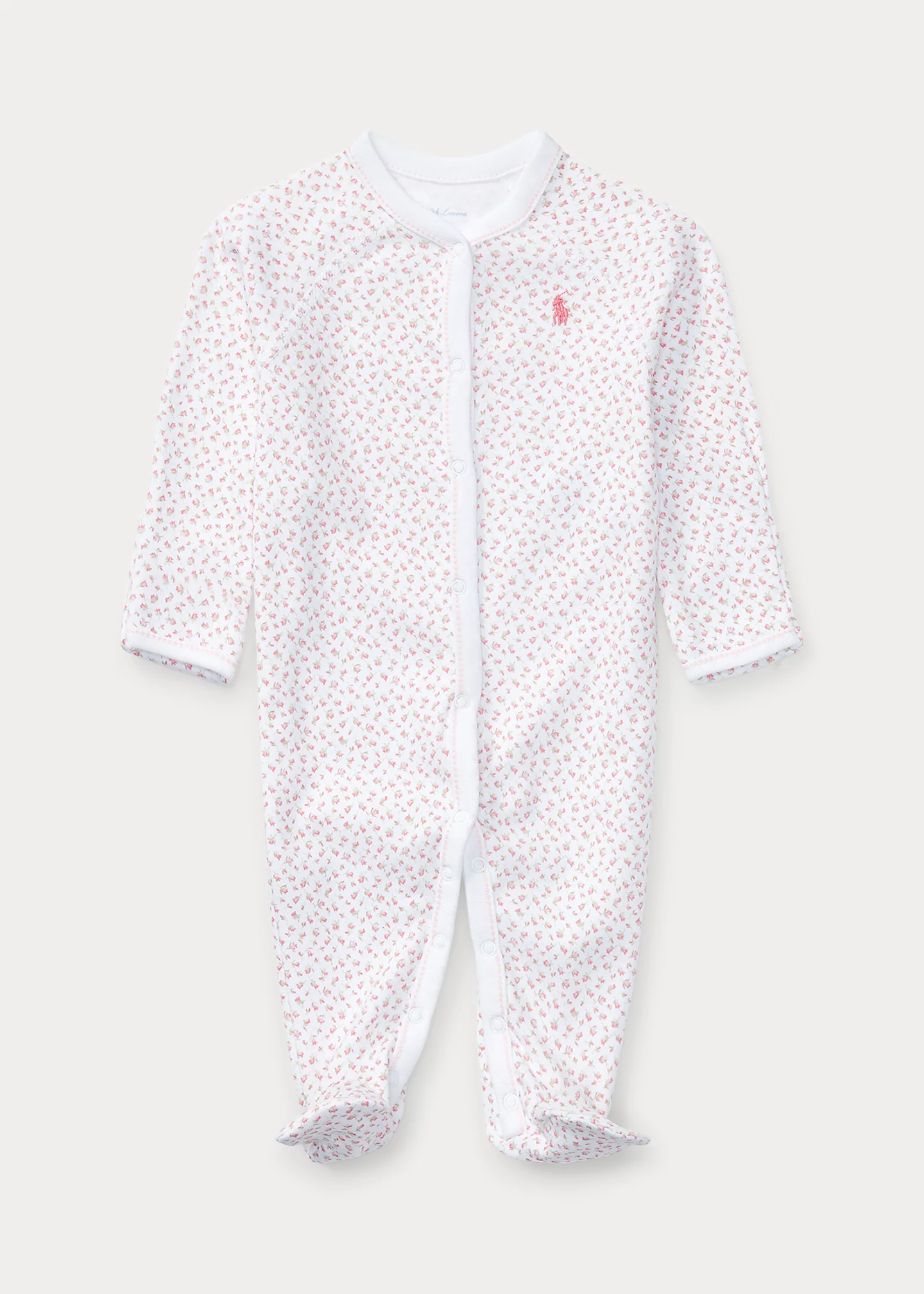 Floral Cotton Footed Coverall