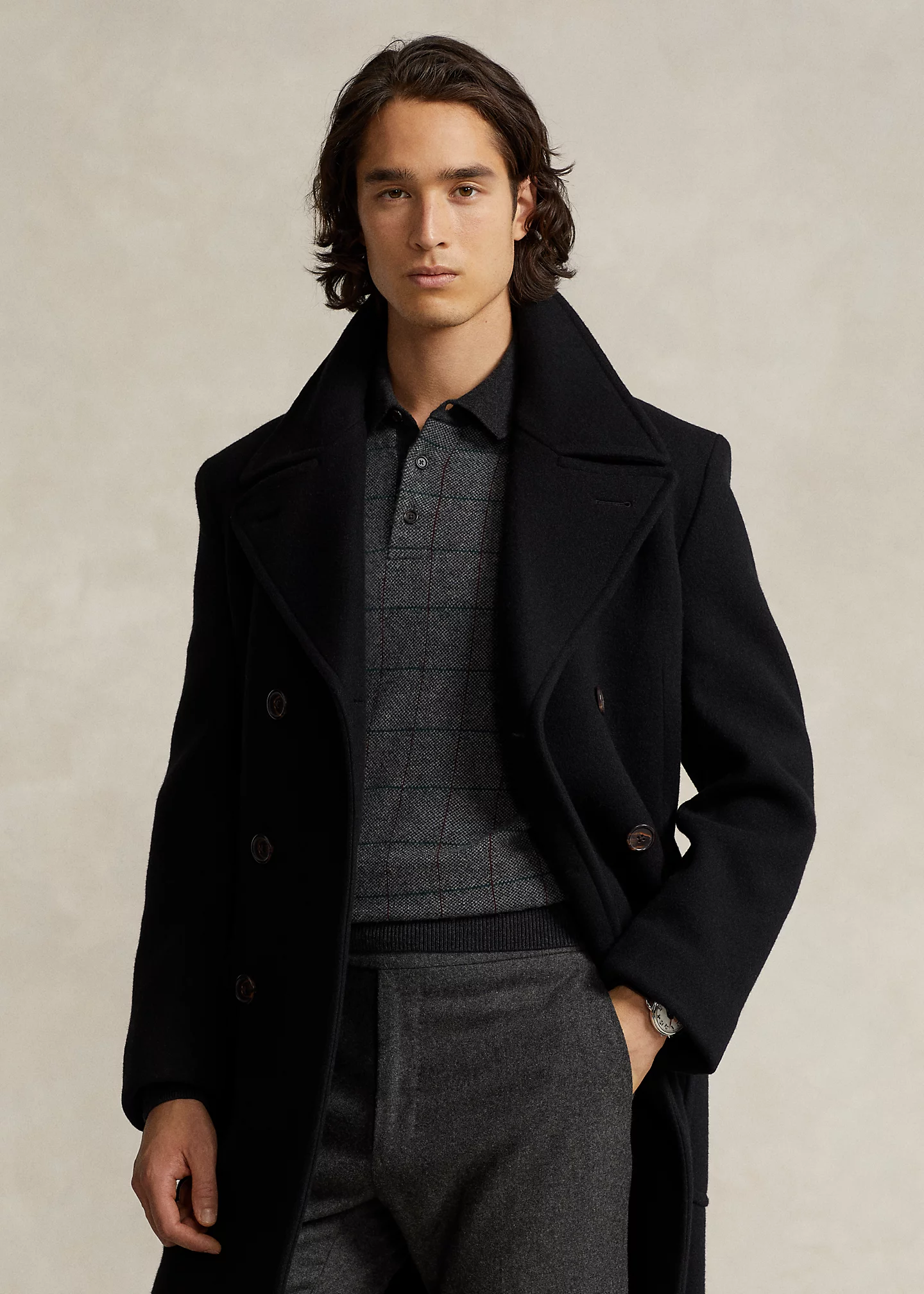 Polo Soft Tailored Wool-Blend Car Coat
