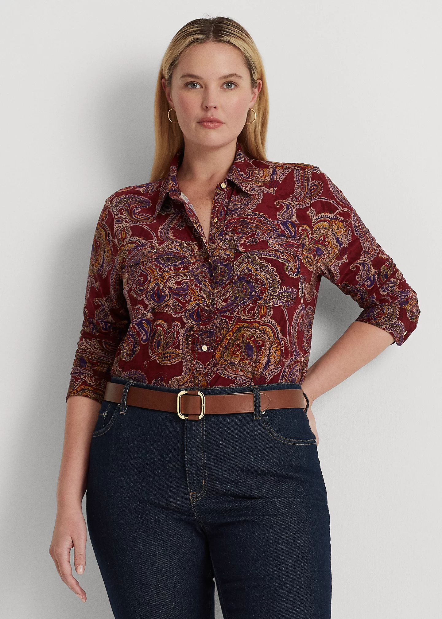 Paisley Stretch Jersey Shirt