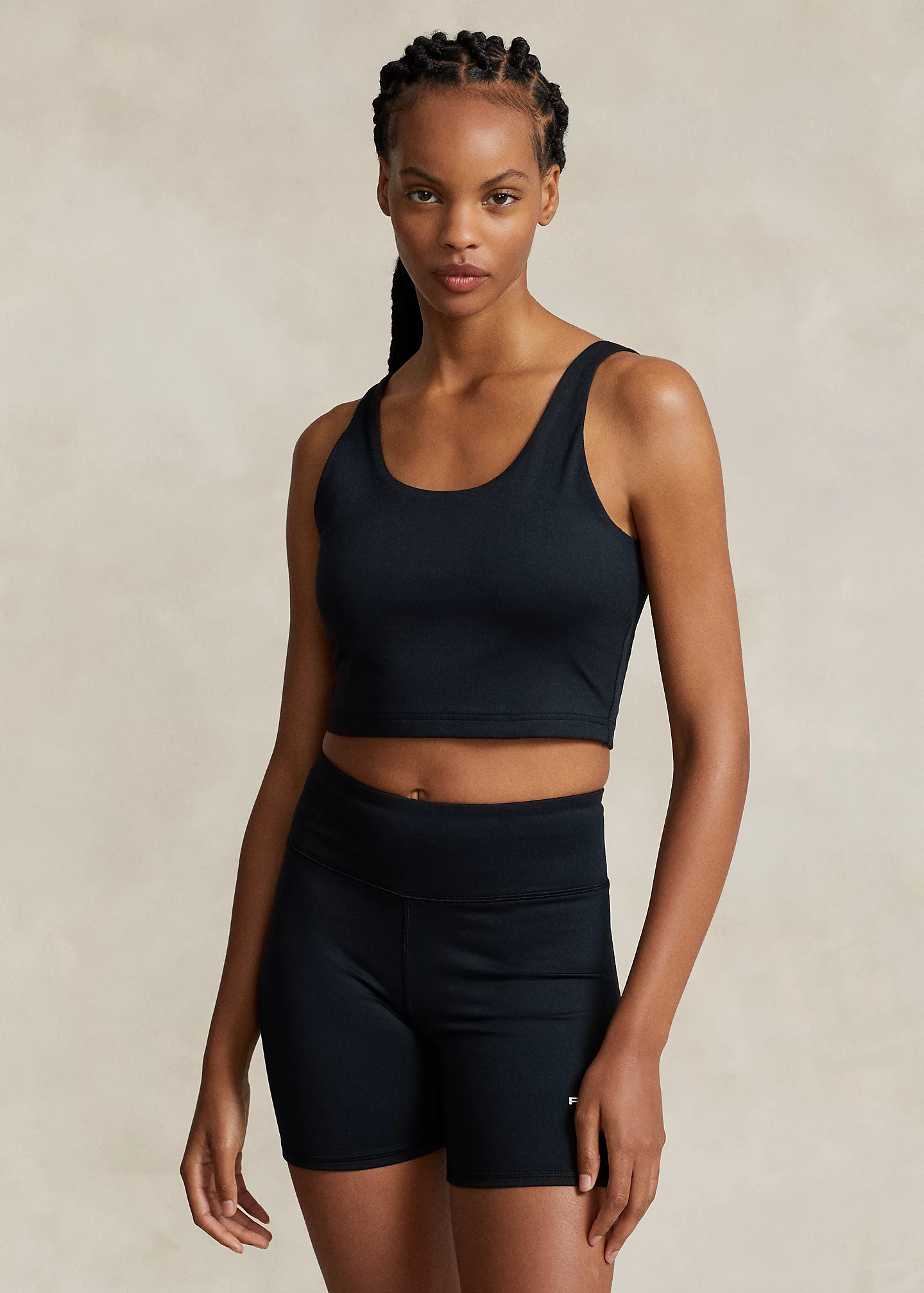 Cropped Sueded Jersey Tank Top