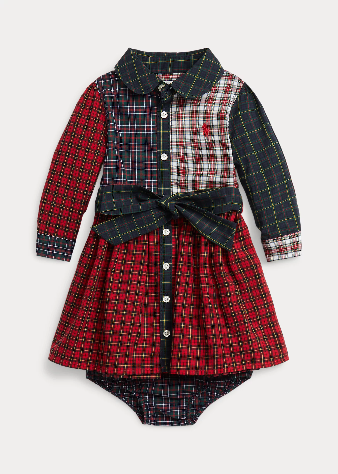 Plaid Poplin Fun Shirtdress & Bloomer