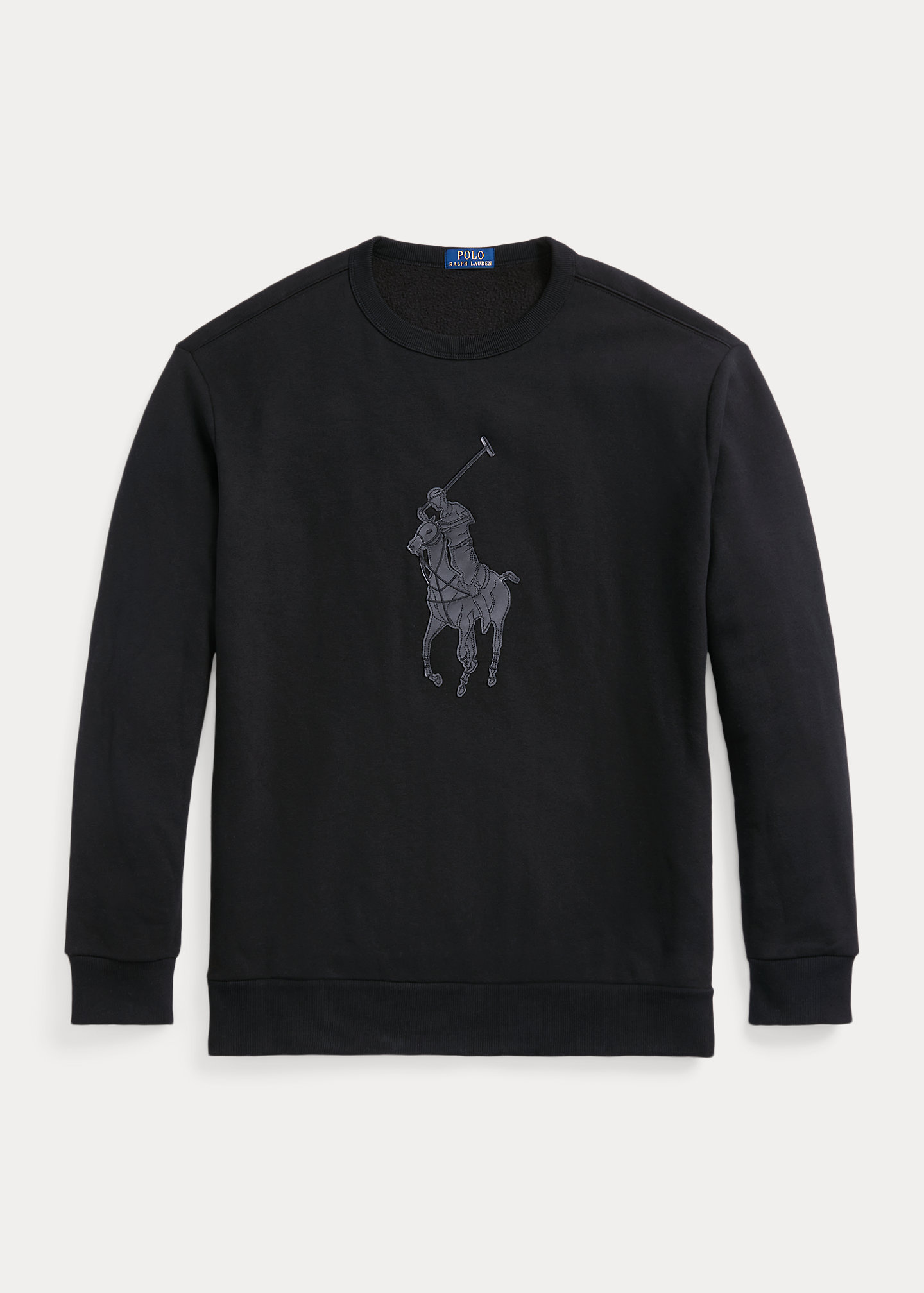Leather-Pony Fleece Sweatshirt