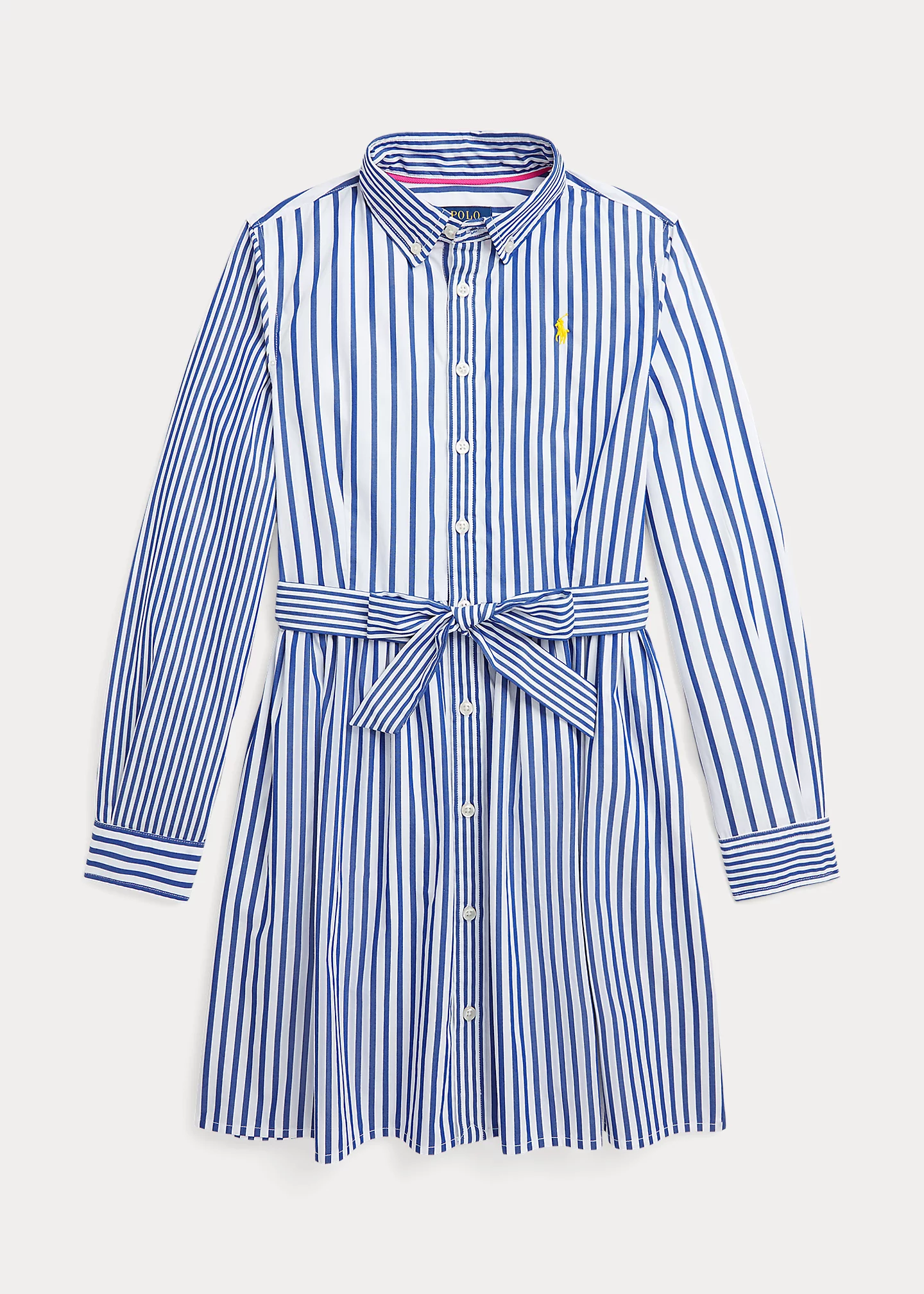 Striped Cotton Poplin Fun Shirtdress