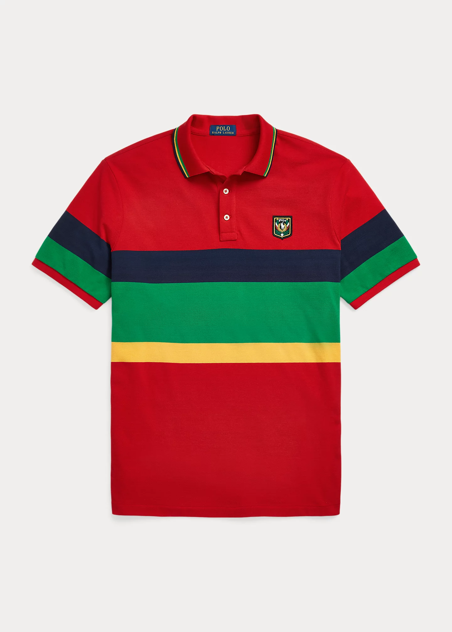 Classic Fit Laurel Crest Mesh Polo Shirt
