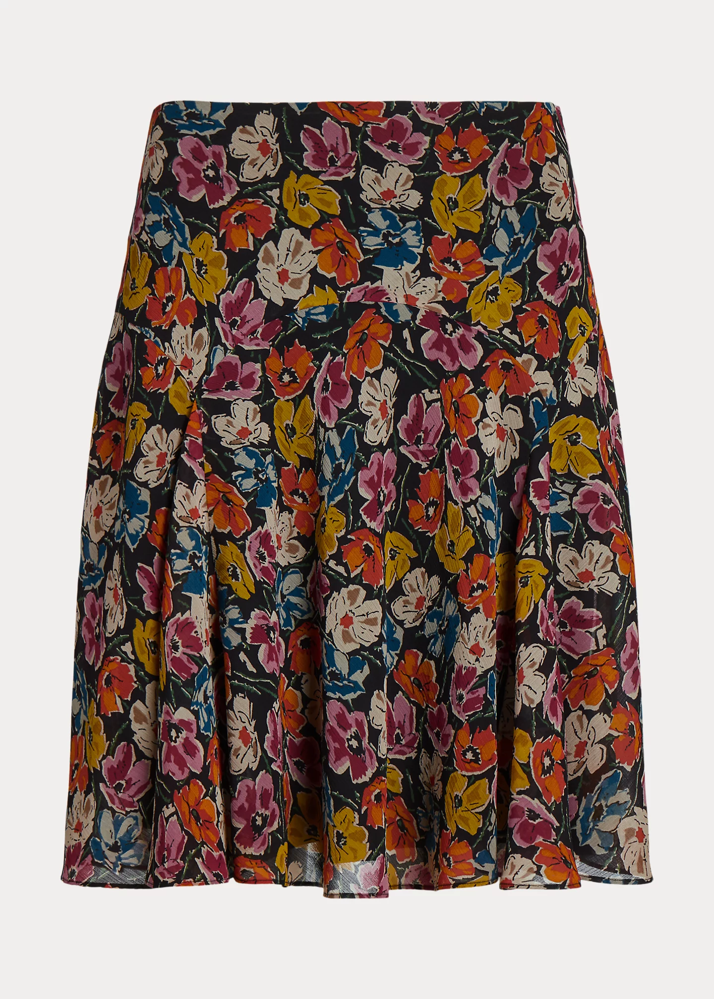 Floral Crinkle Georgette Skirt