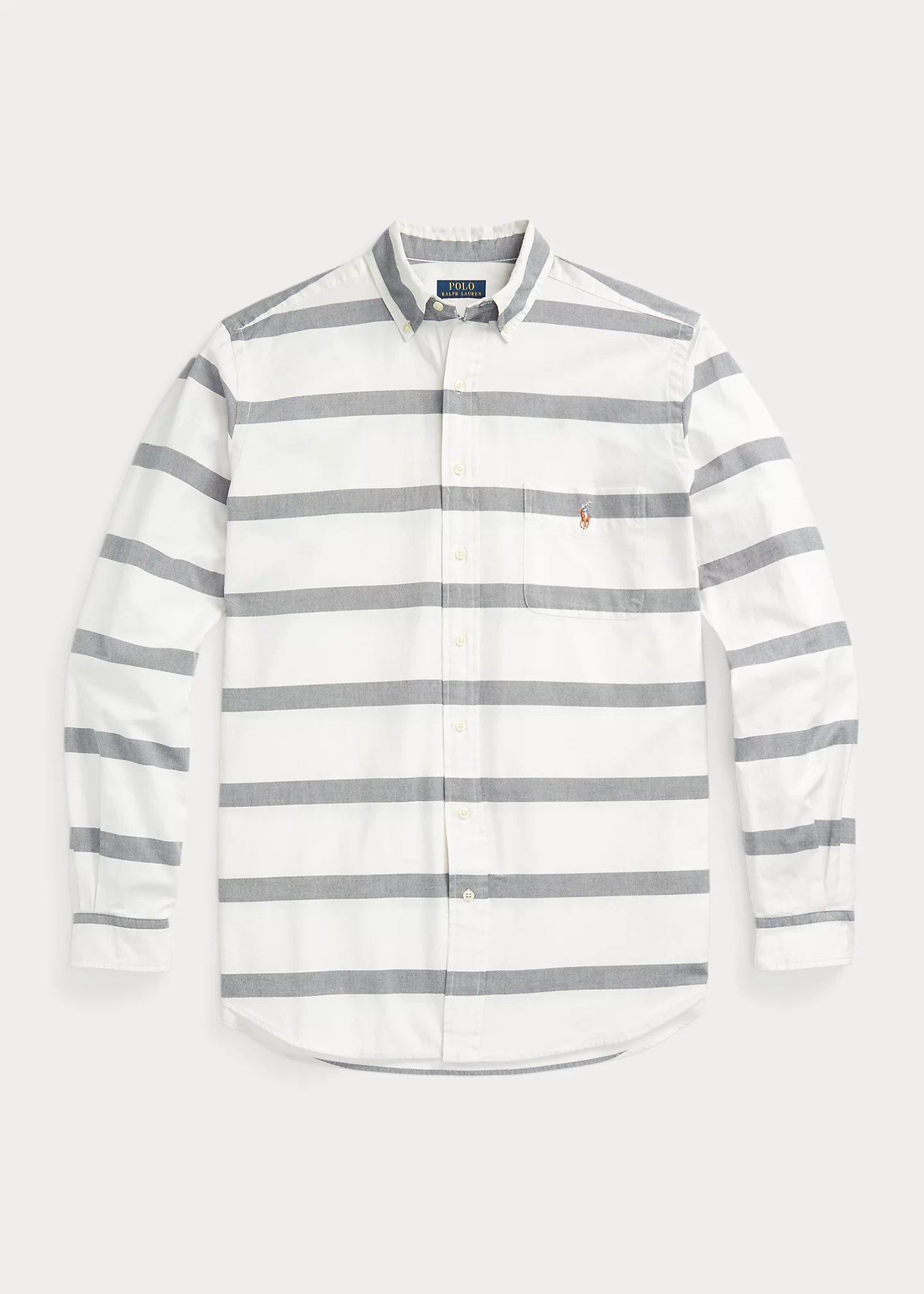 Classic Fit Striped Oxford Shirt