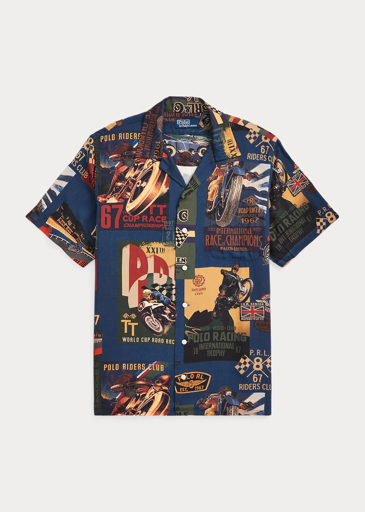 Classic Fit Print Camp Shirt