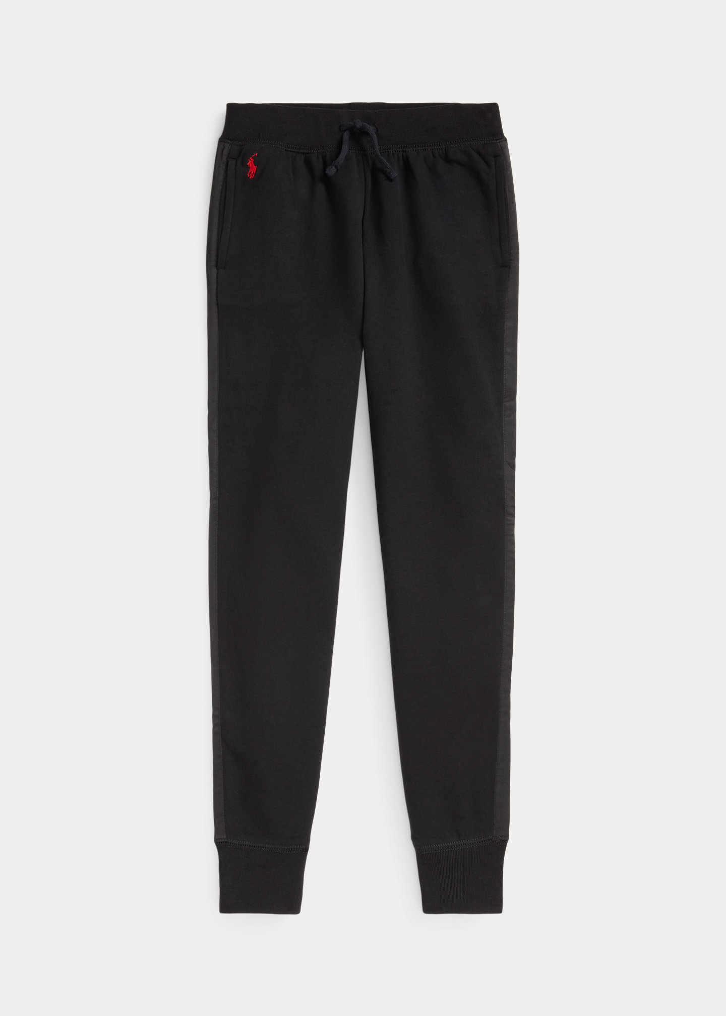 Satin-Striped Fleece Jogger Pant
