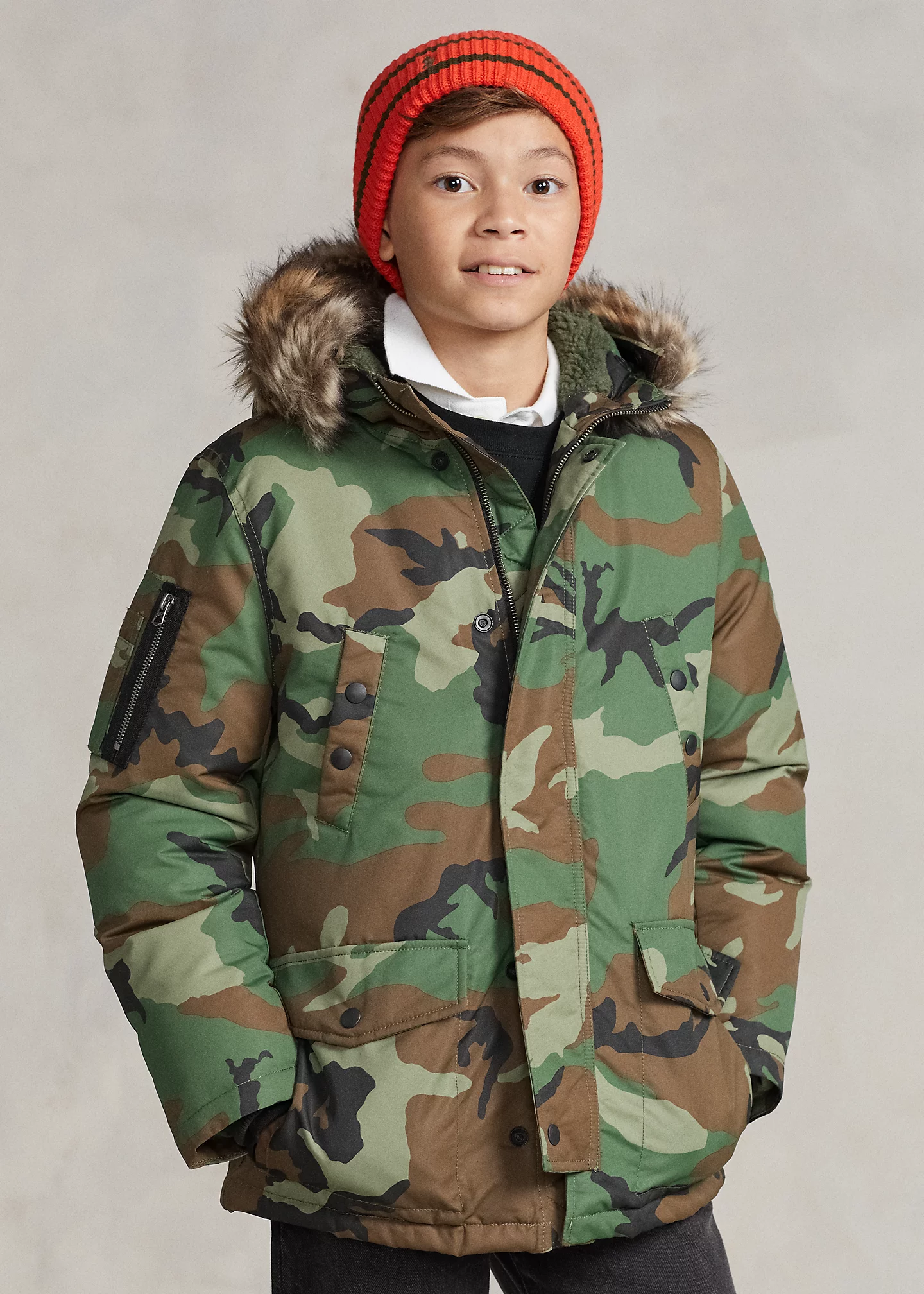 Camo Water-Resistant Down Parka