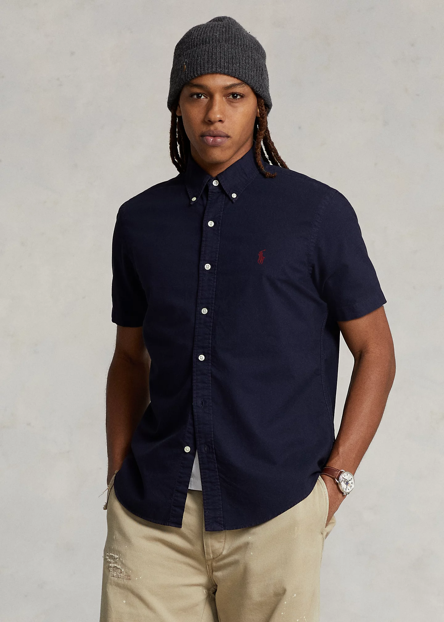 Classic Fit Garment-Dyed Oxford Shirt