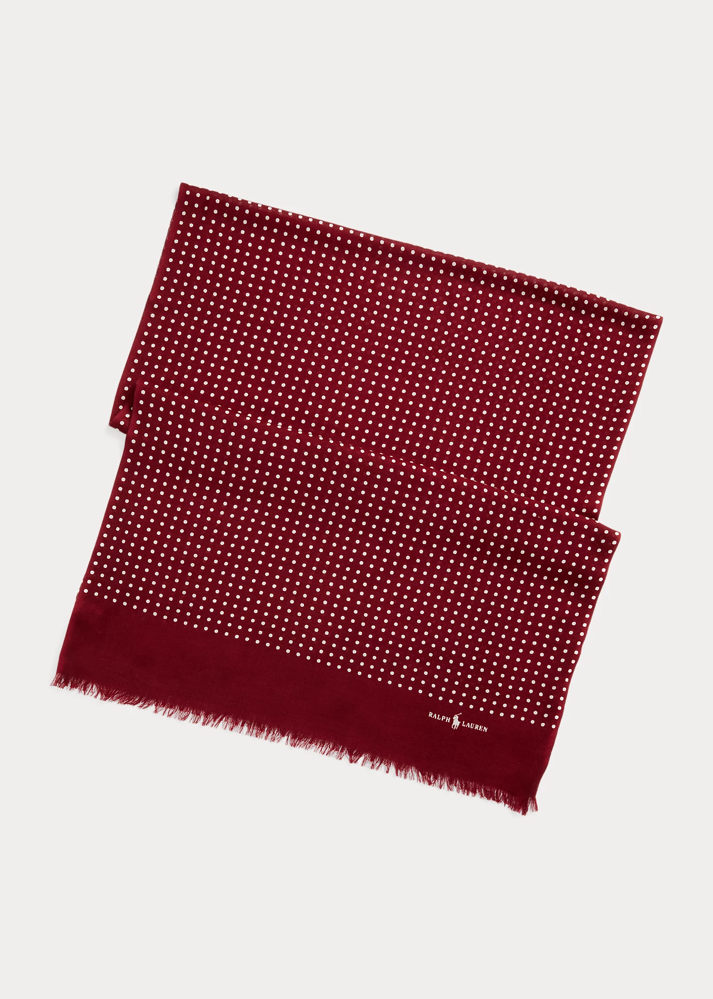 Polka-Dot Wool-Cashmere Scarf