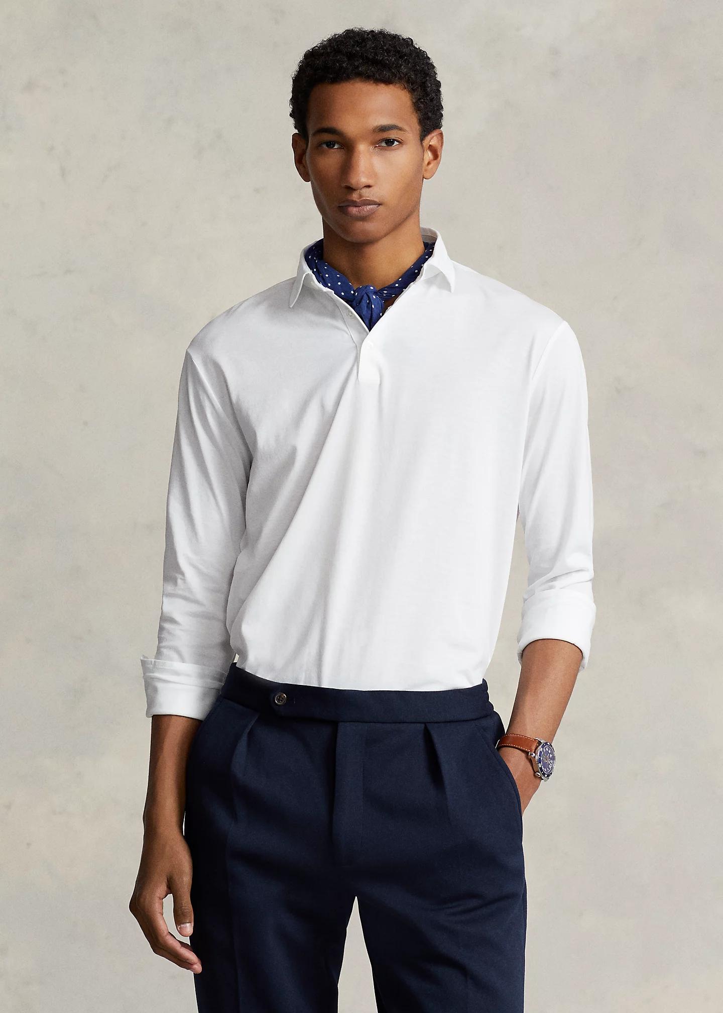 Classic Fit Lisle Polo Shirt