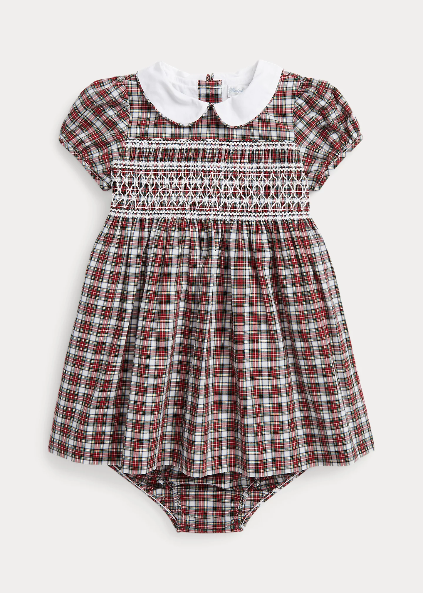 Plaid Cotton Poplin Dress & Bloomer
