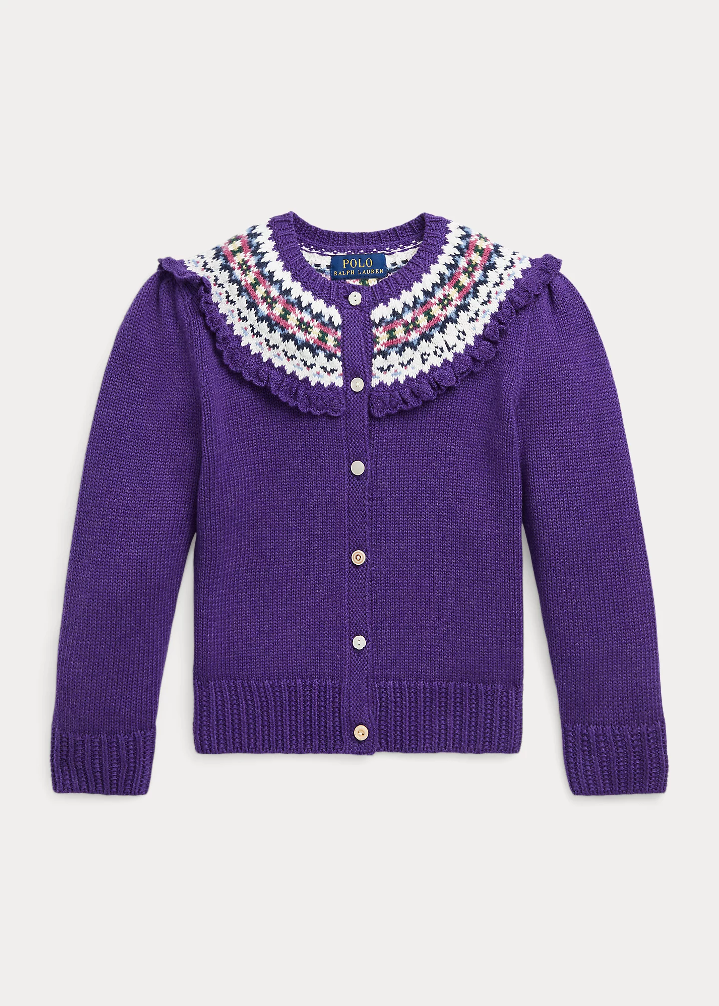 Fair Isle Cotton-Blend Cardigan
