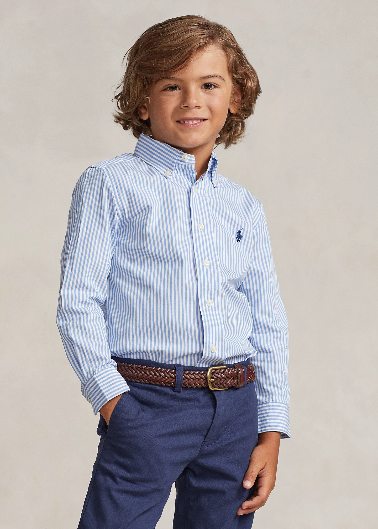 Striped Cotton Poplin Shirt