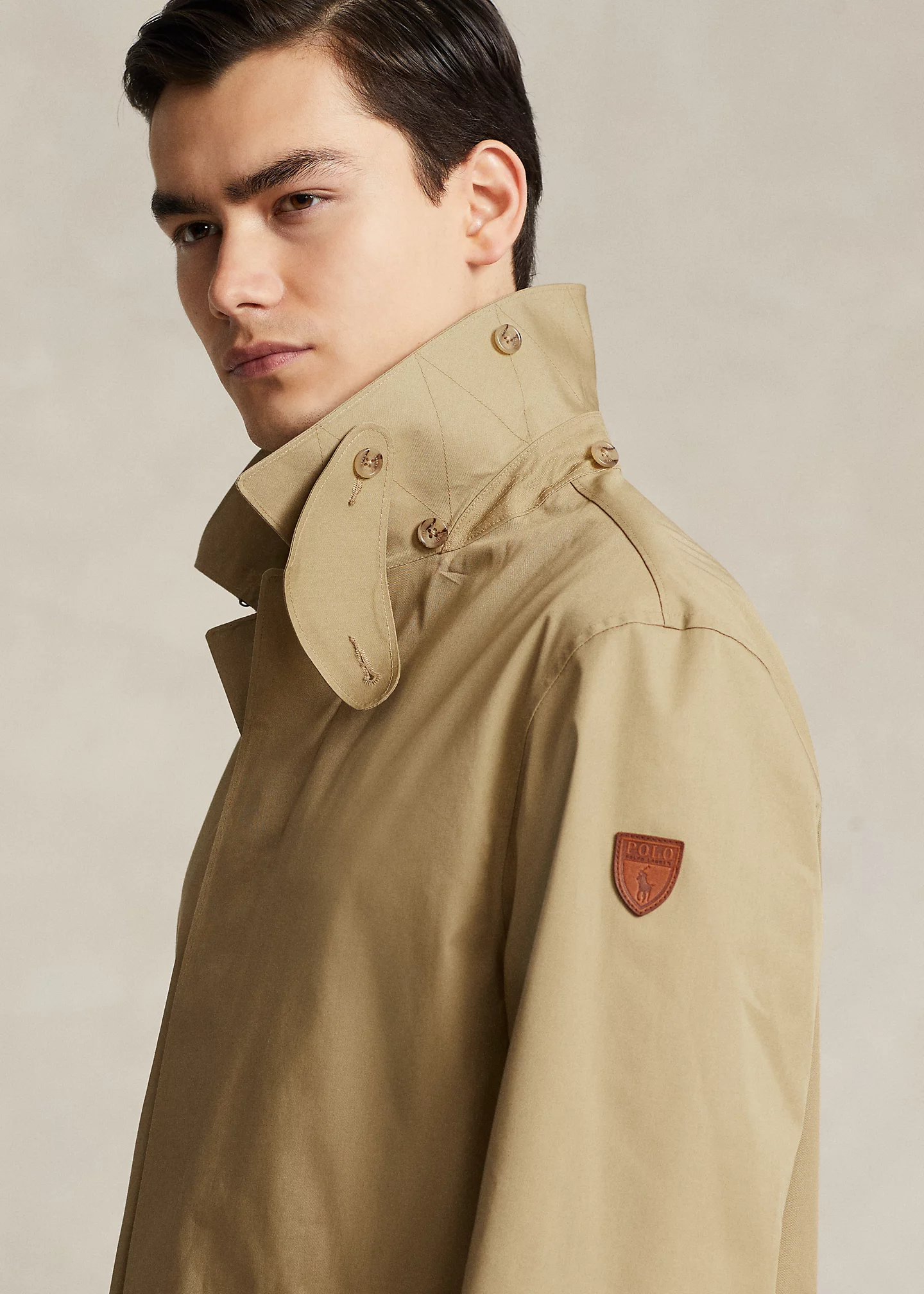 Water-Repellent Hooded Walking Coat