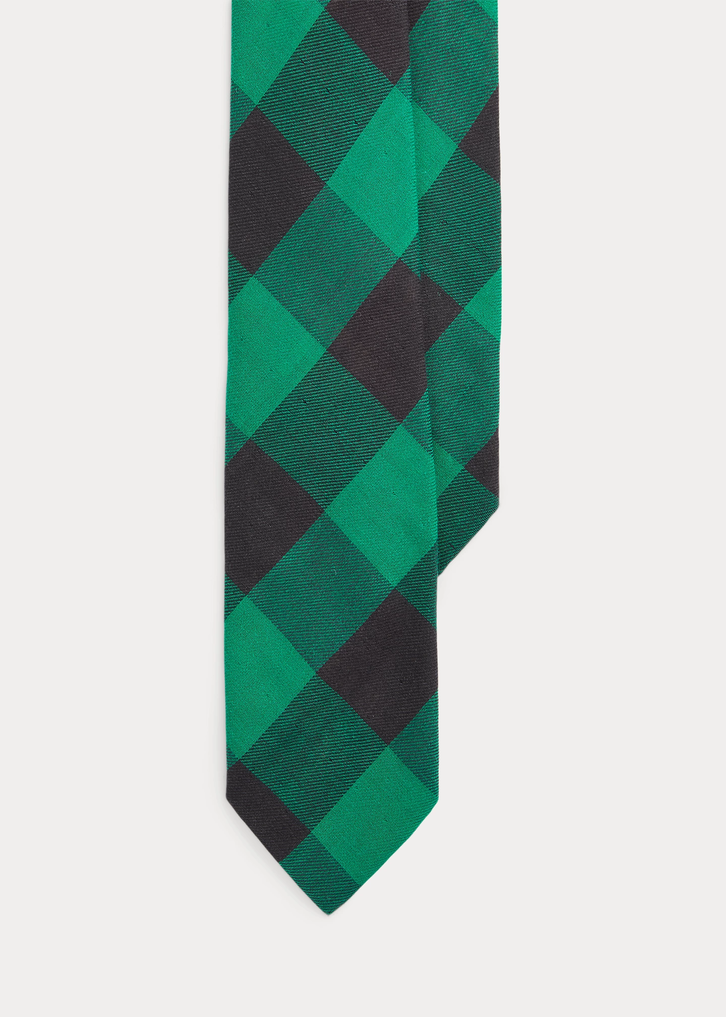 Buffalo Plaid Wool Twill Tie