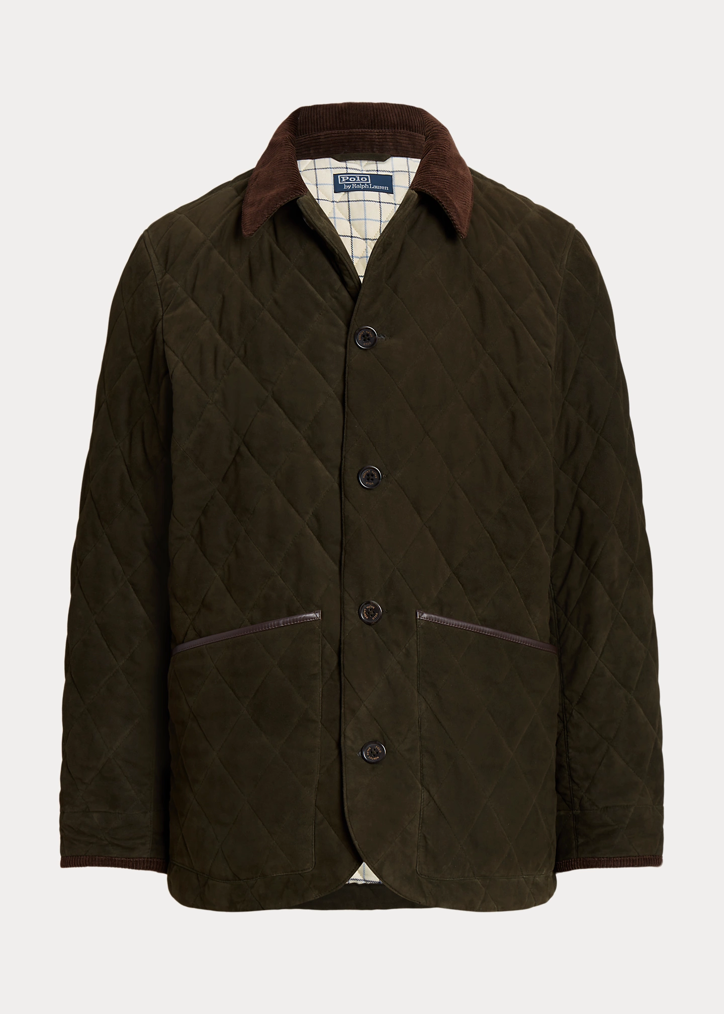 Quilted Suede Barn Coat