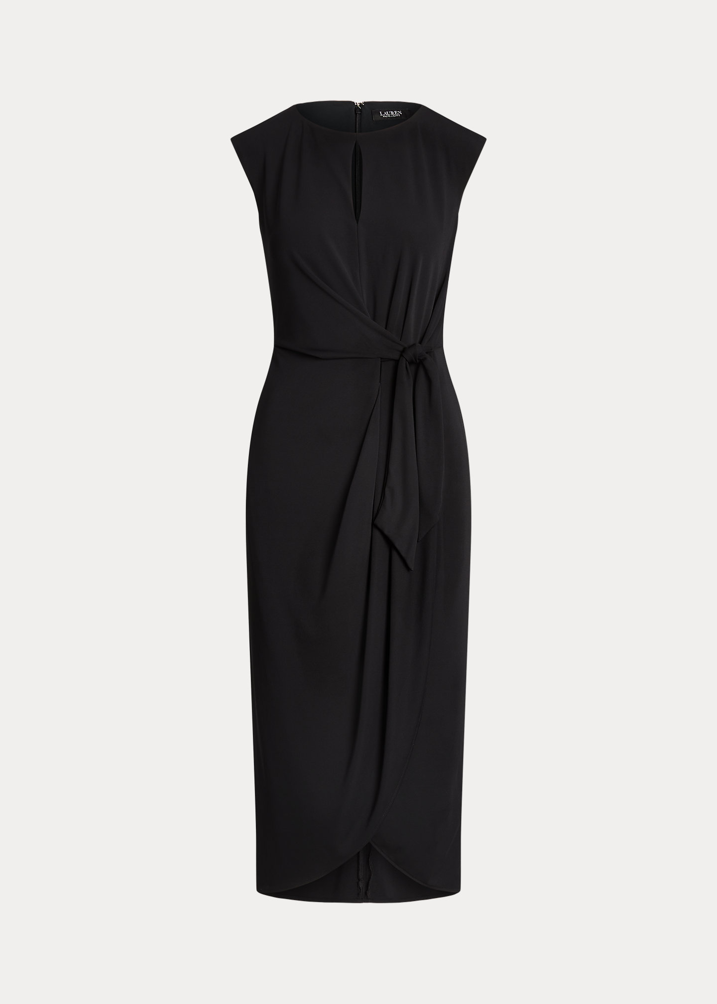 Stretch Jersey Tie-Front Dress