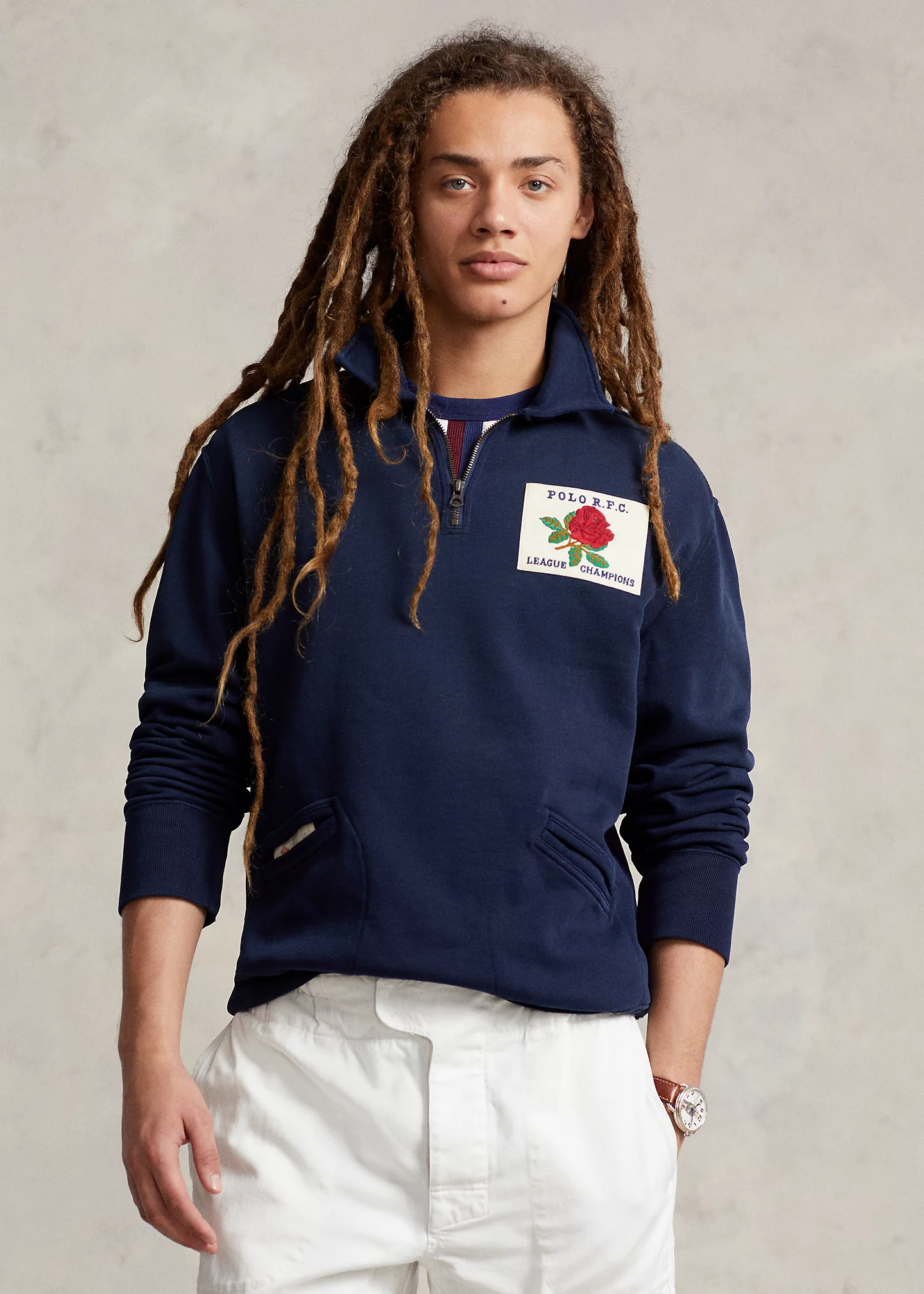 Fleece Graphic Quarter-Zip Sweatshirt