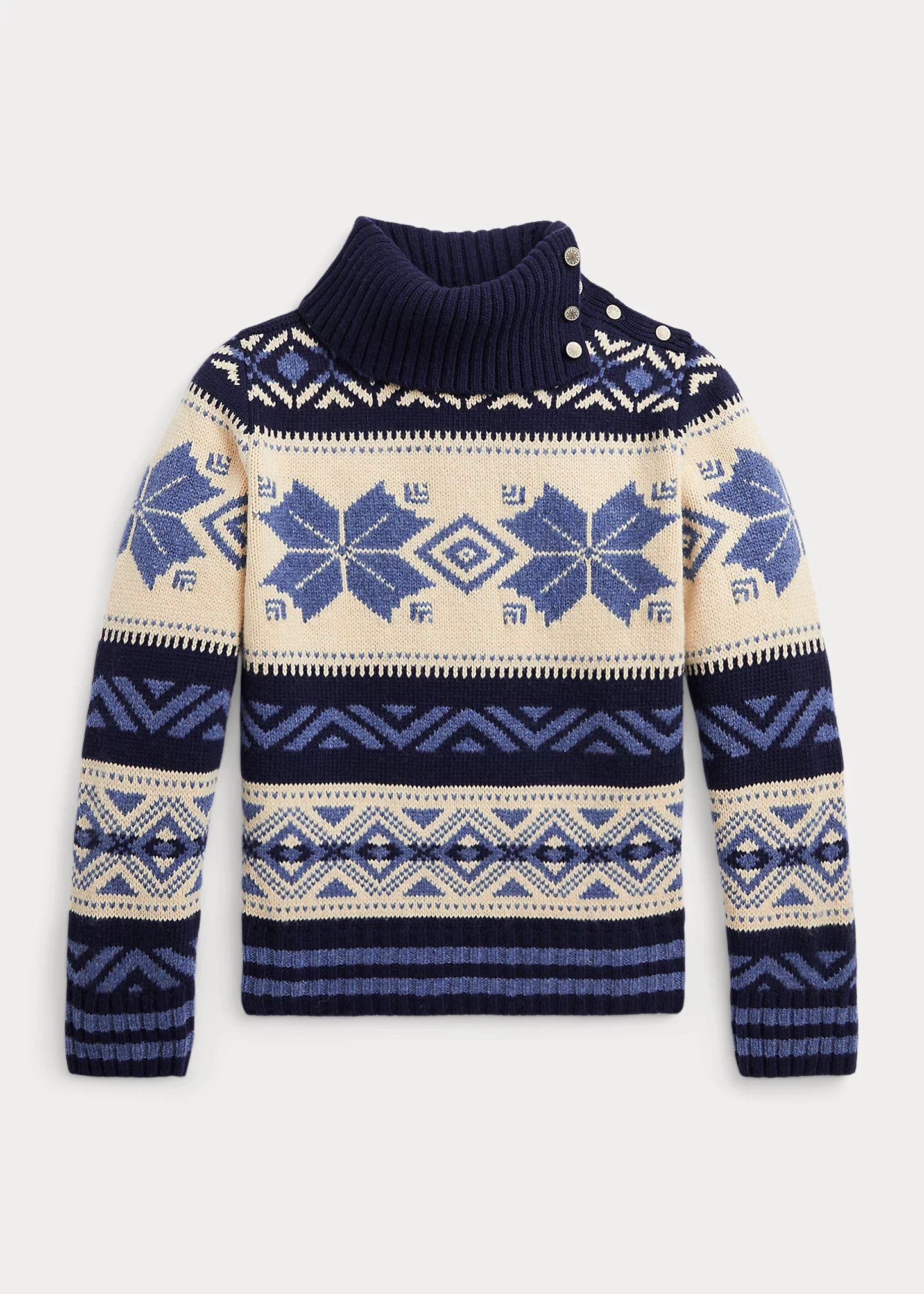Fair Isle Wool-Blend Turtleneck