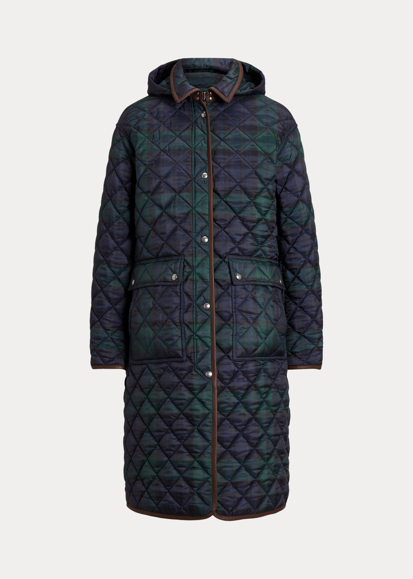 Reversible Water-Repellent Quilted Coat