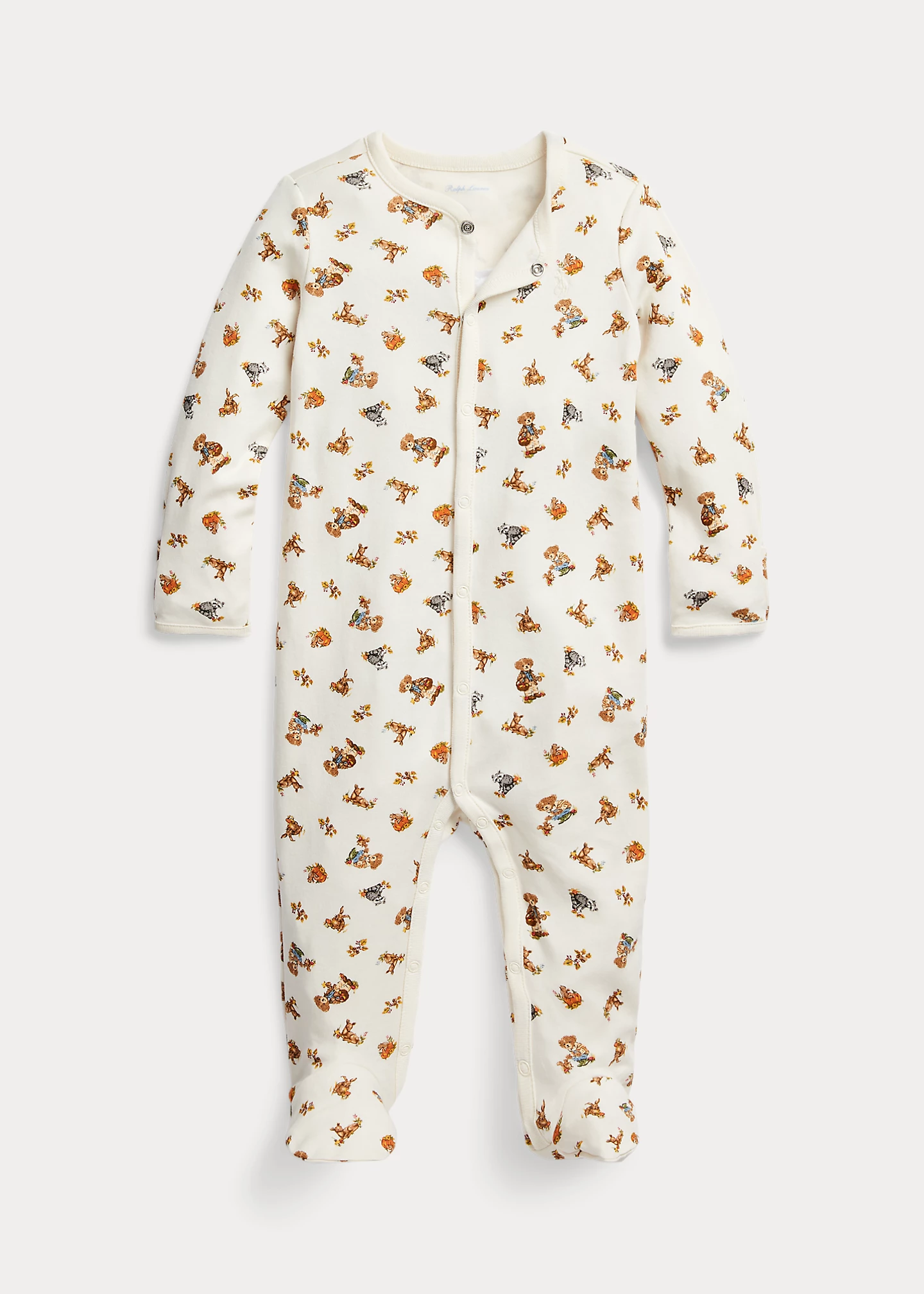 Polo Bear Cotton Footed Coverall