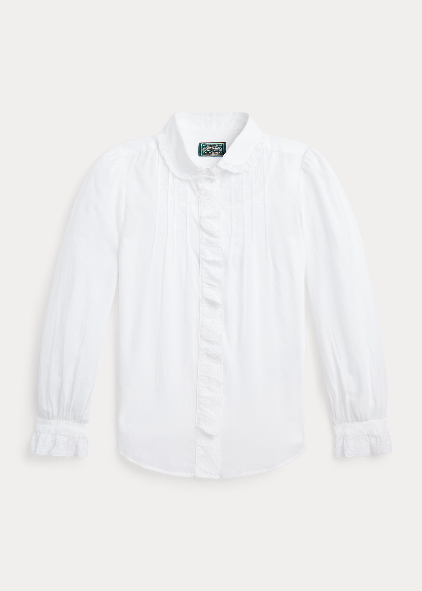 Ruffled Cotton Voile Top