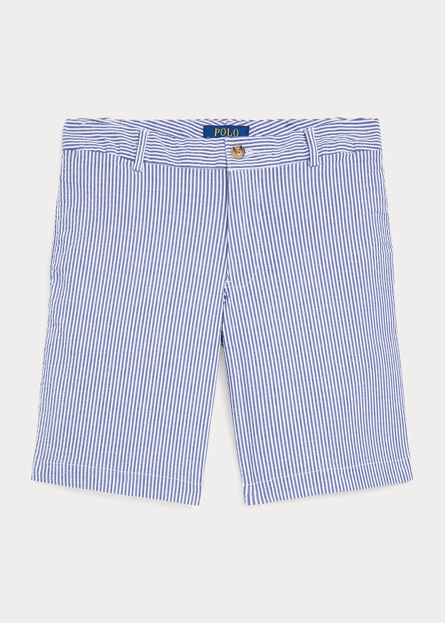 Stretch Cotton Seersucker Short
