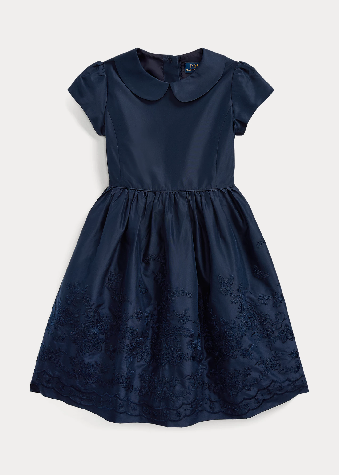 Embroidered Mulberry Silk Dress