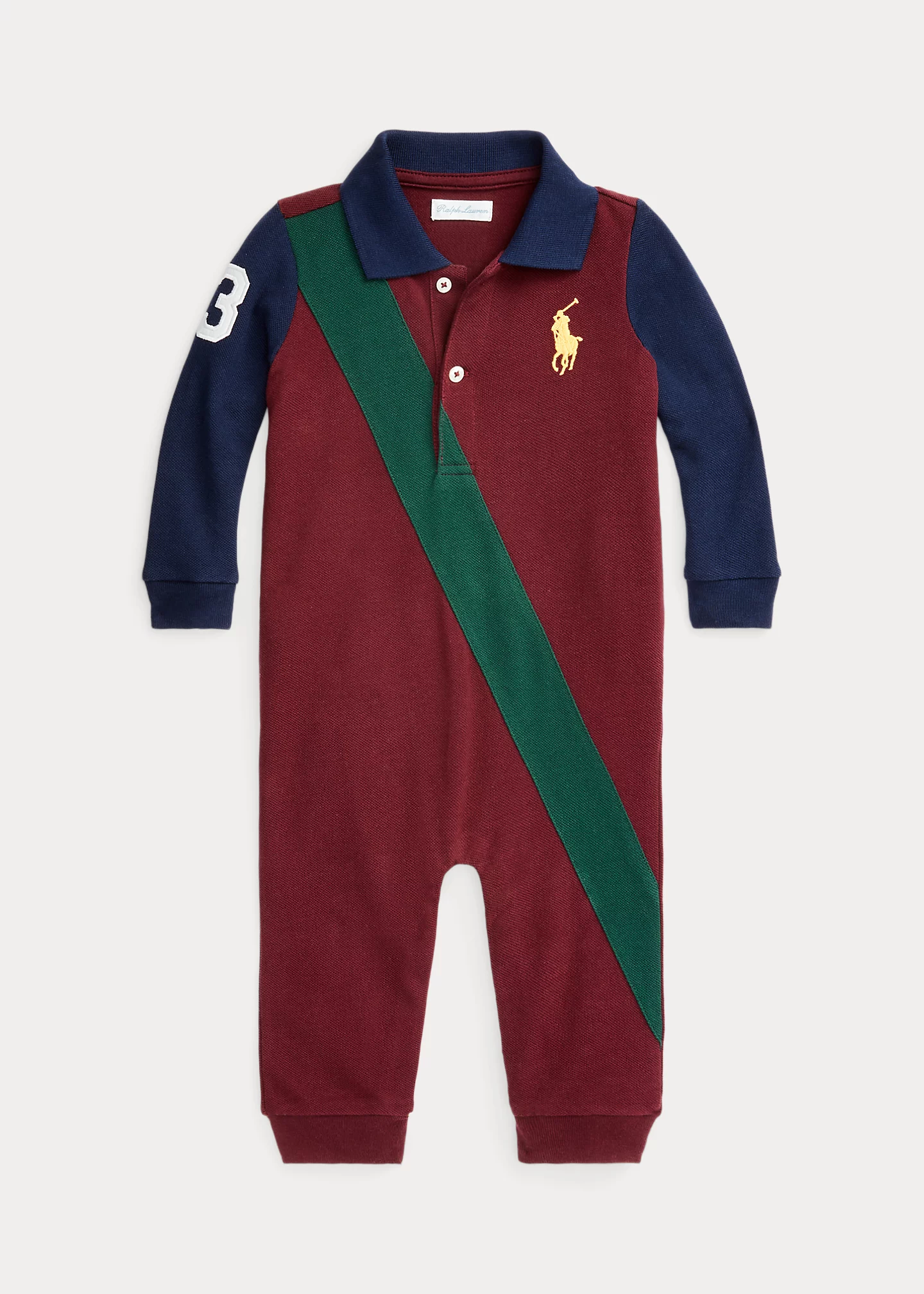 Big Pony Cotton Mesh Polo Coverall
