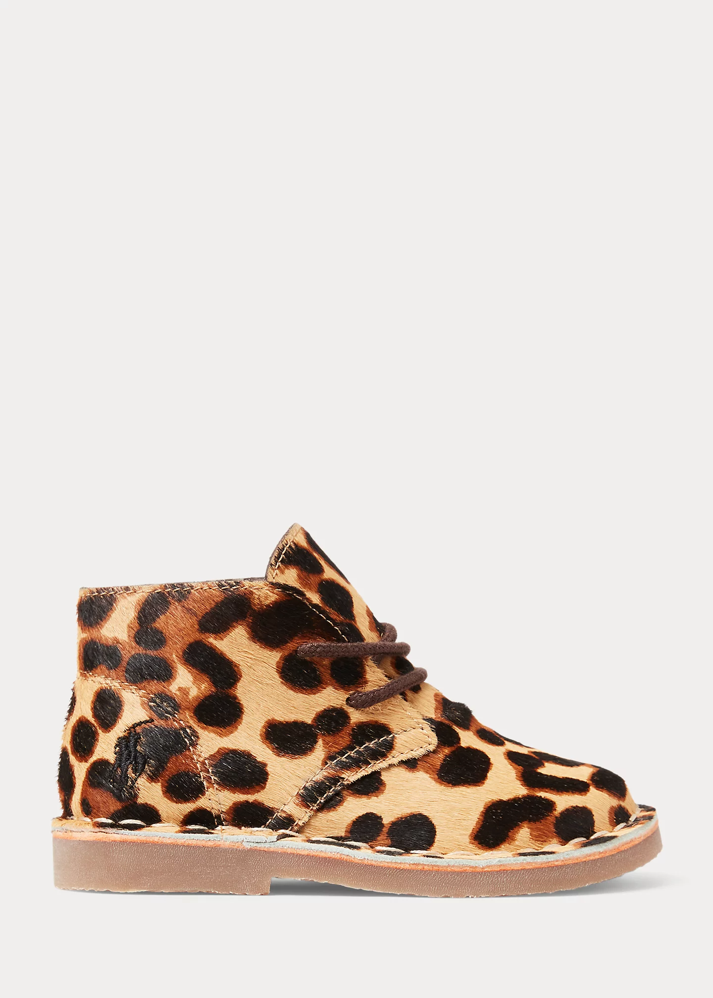 Carl Leopard-Print Haircalf Chukka Boot